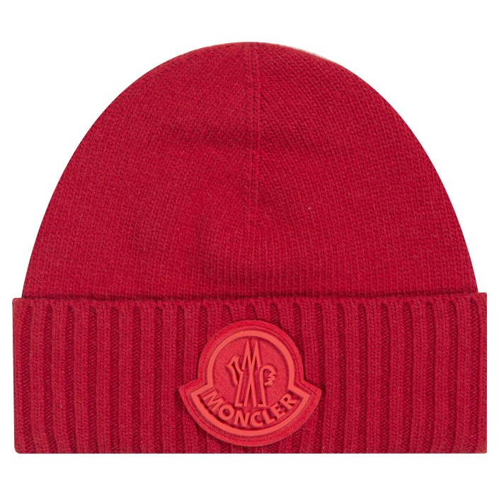 Moncler beanie red on sale