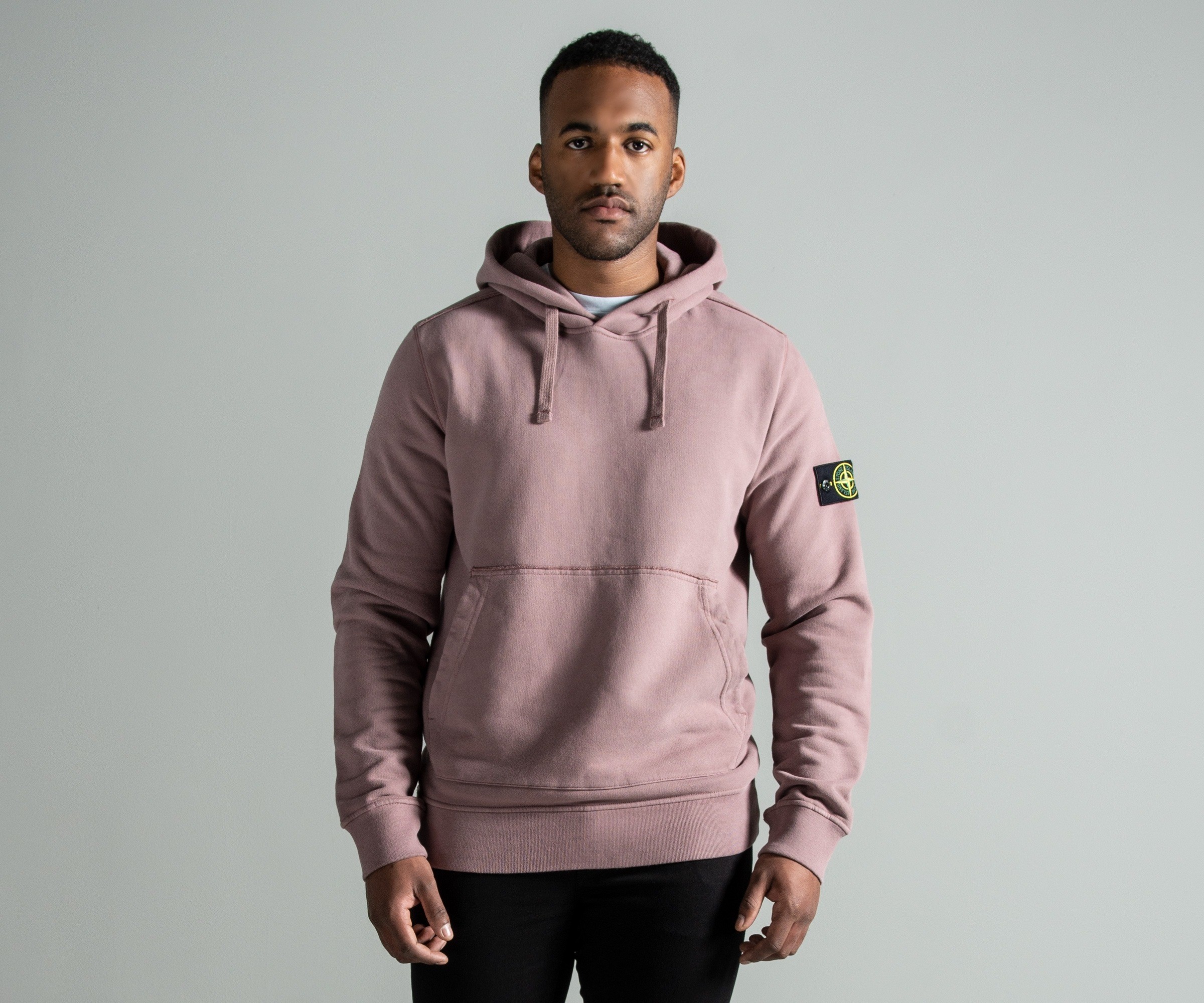 Stone Island Cotton Jersey Hoody Rose Quartz