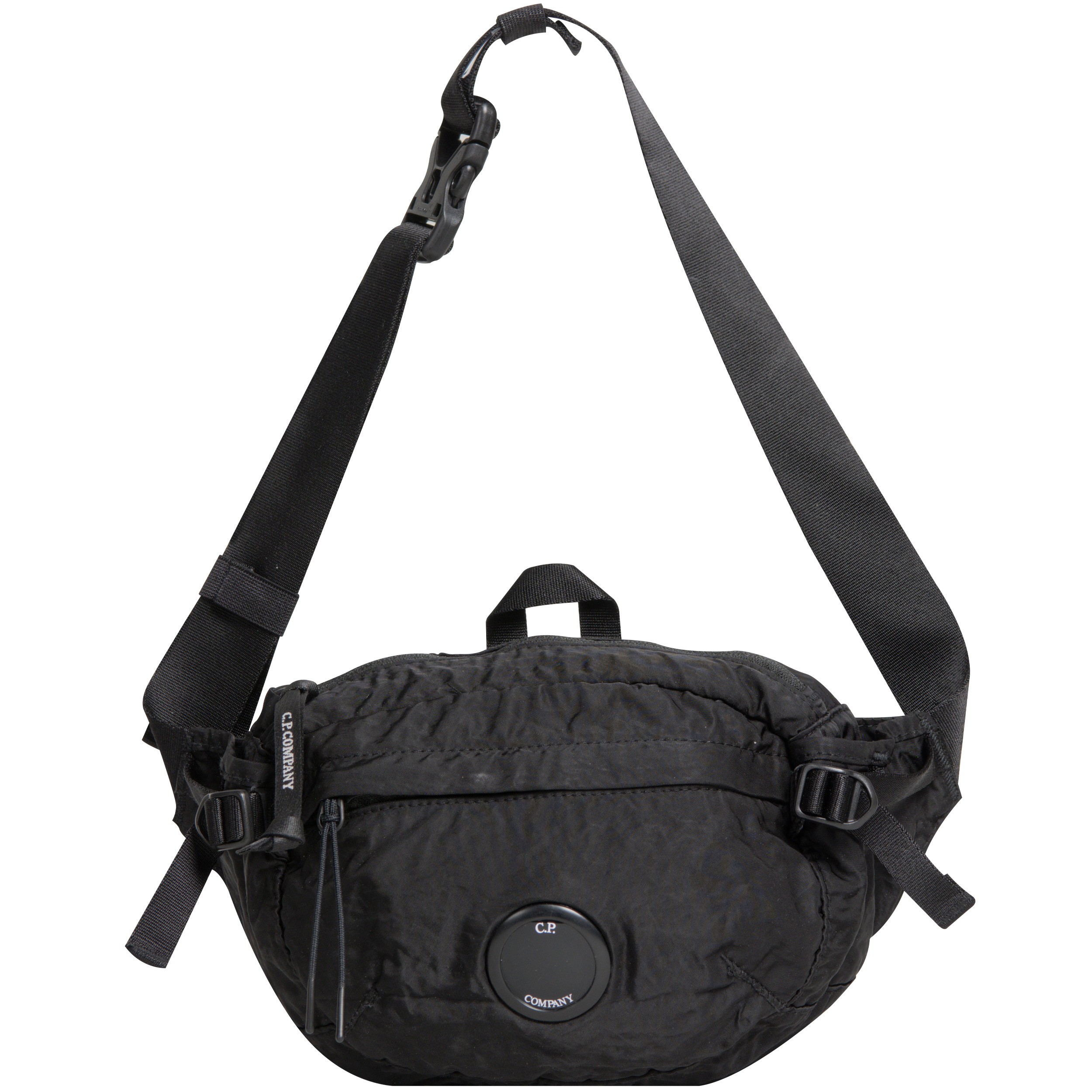 C.P. Company CP Company Nylon Satin Lens Bum Bag Black