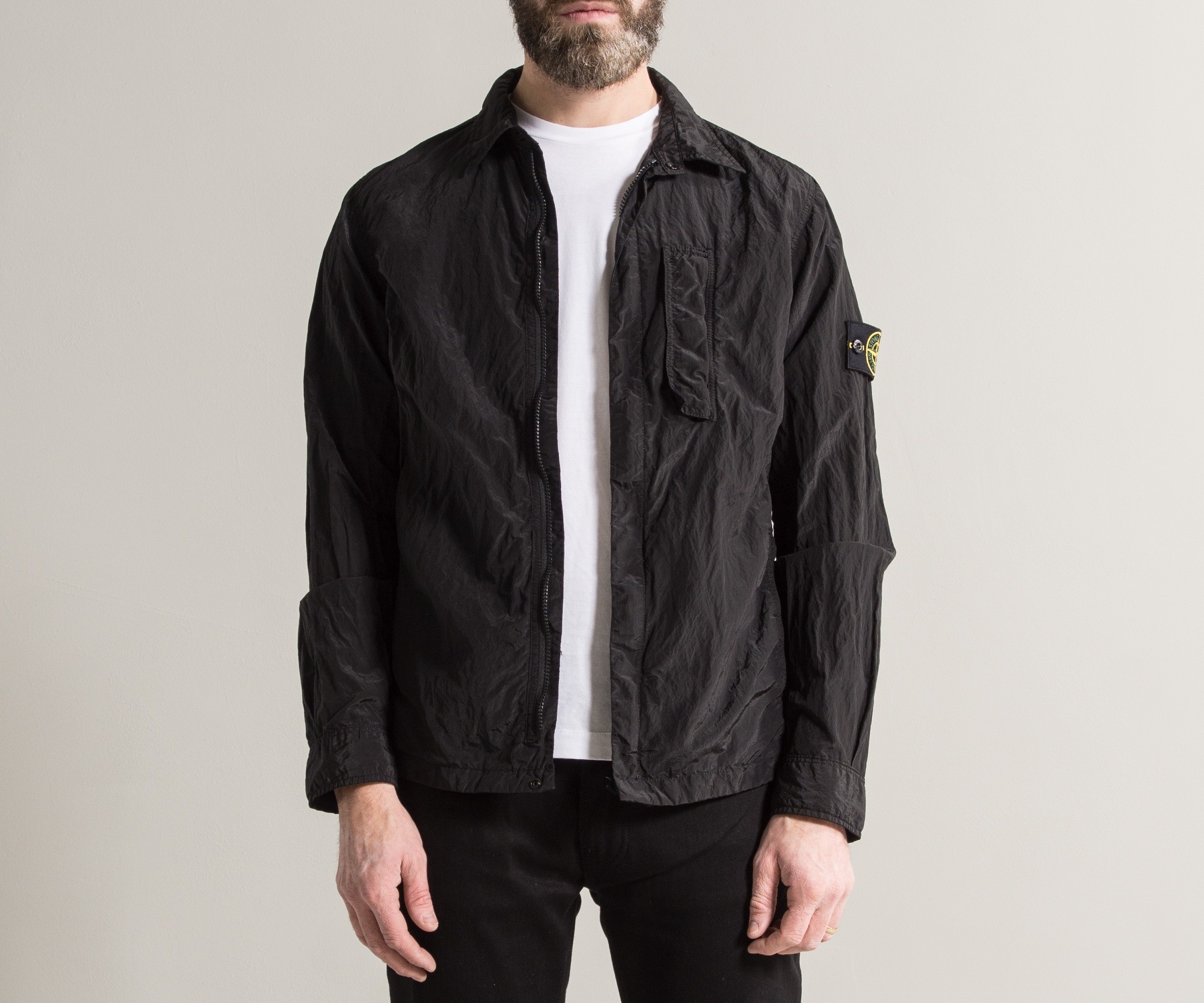 Stone Island Nylon Metal Overshirt Black