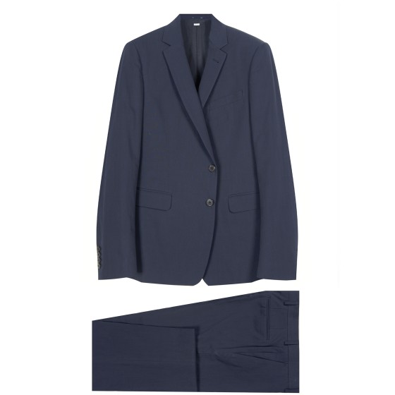 Dries Van Noten Kayne Cotton Suit Navy