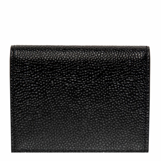 Thom Browne Pebbled Grained Double Cardholder Wallet Black