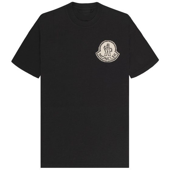 Moncler Pixel logo T-Shirt Black