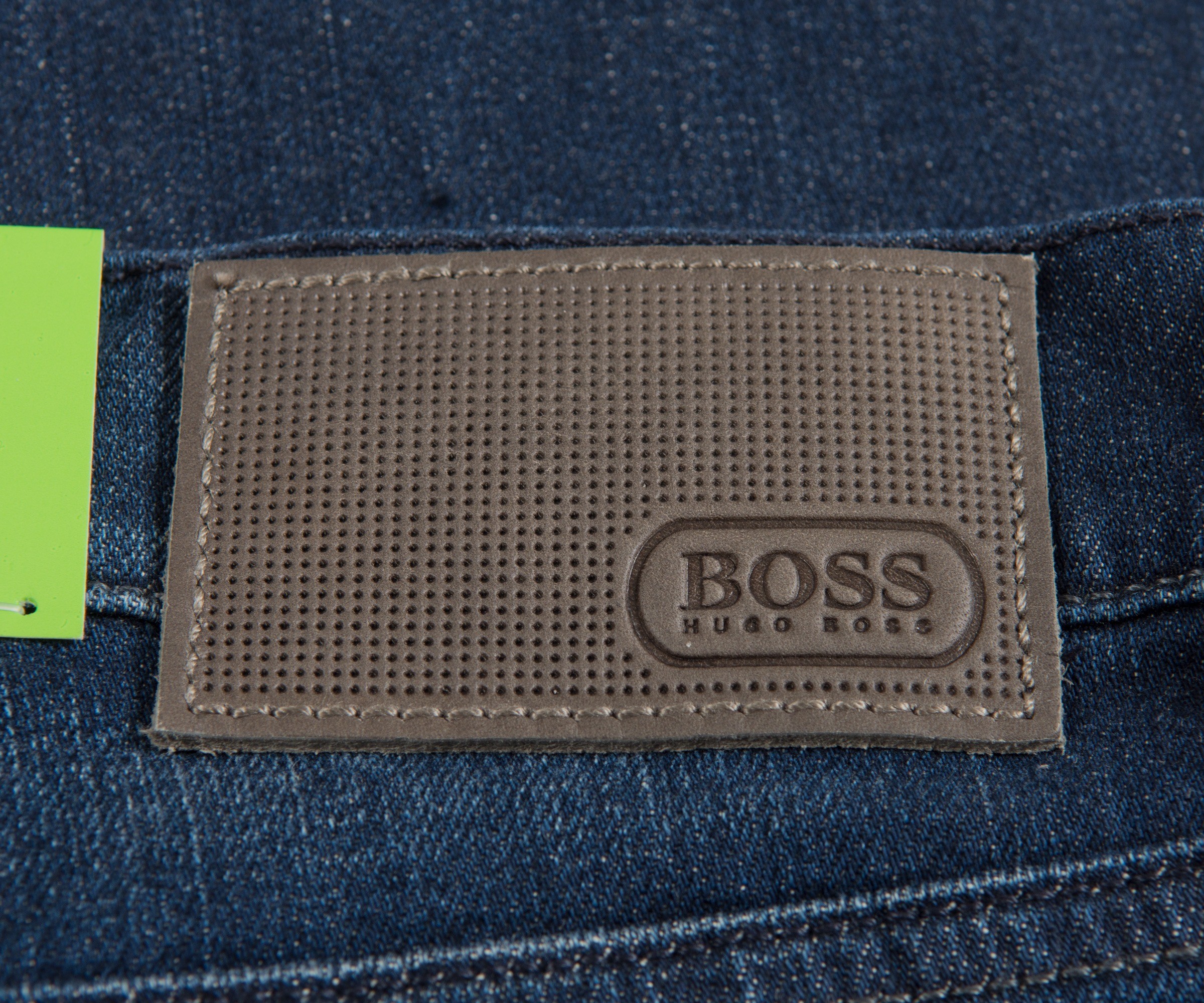 Hugo Boss Green 'C-Maine1' Regular Fit Mid Wash Stretch Jeans Blue