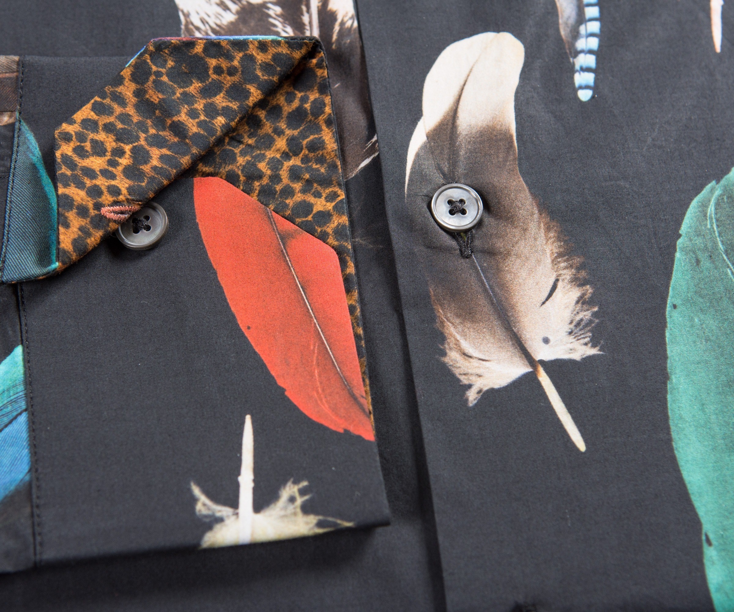 Paul Smith Slim Fit Feather Print Shirt