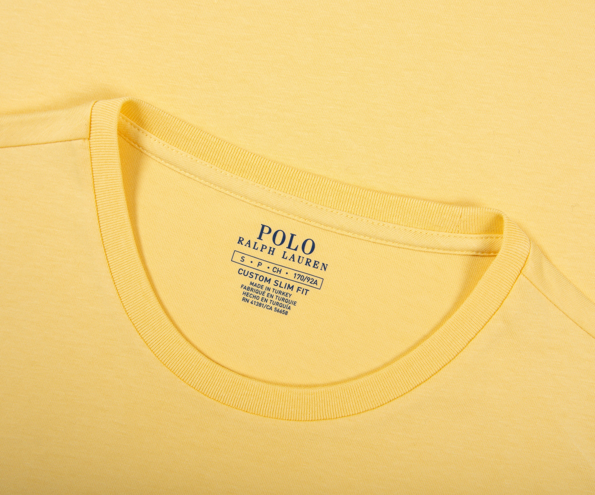 Polo Ralph Lauren 'Slim Fit' Cotton T-Shirt Yellow