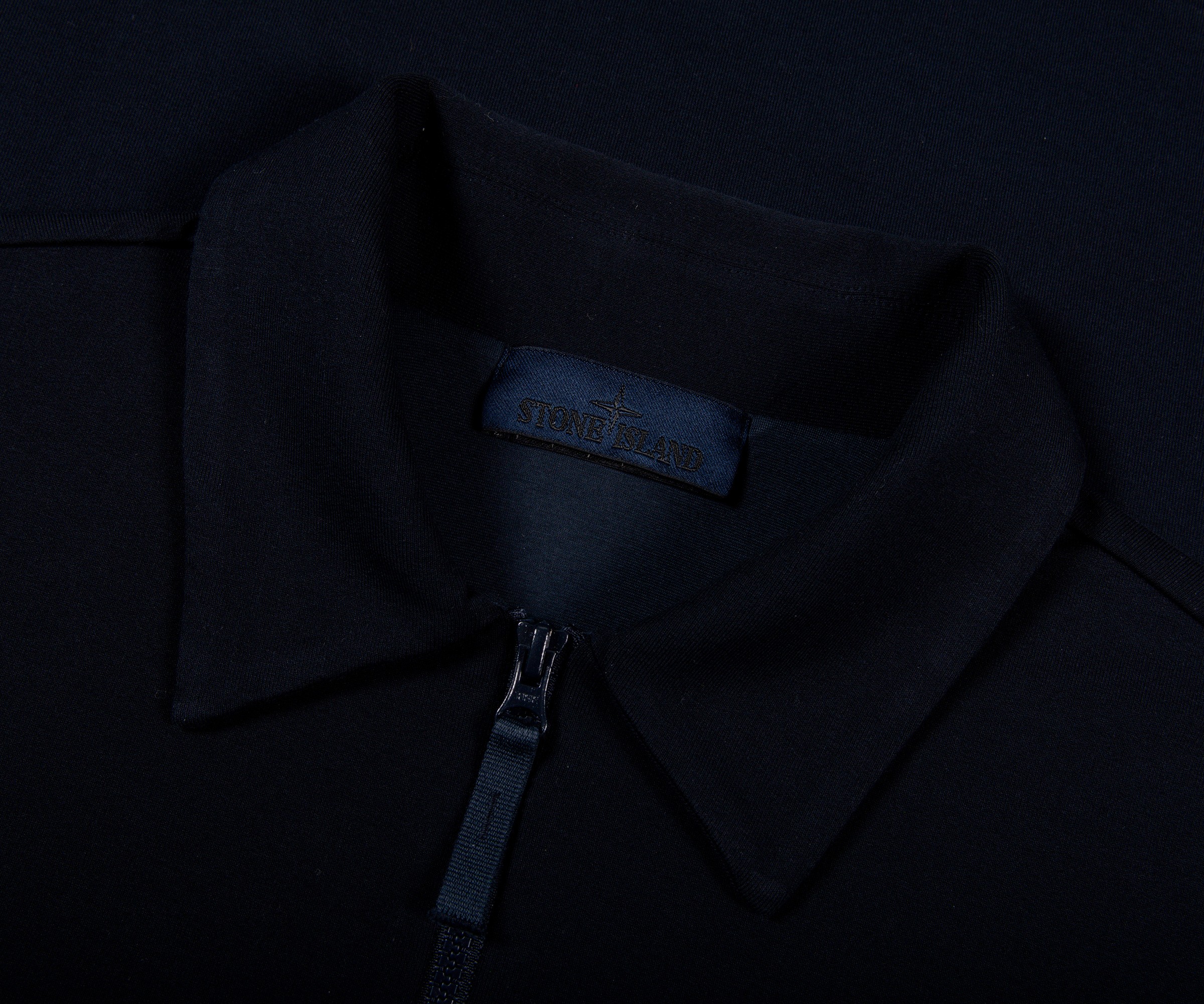 Stone Island 'Ghost' 1/4 Zip Sweatshirt Navy