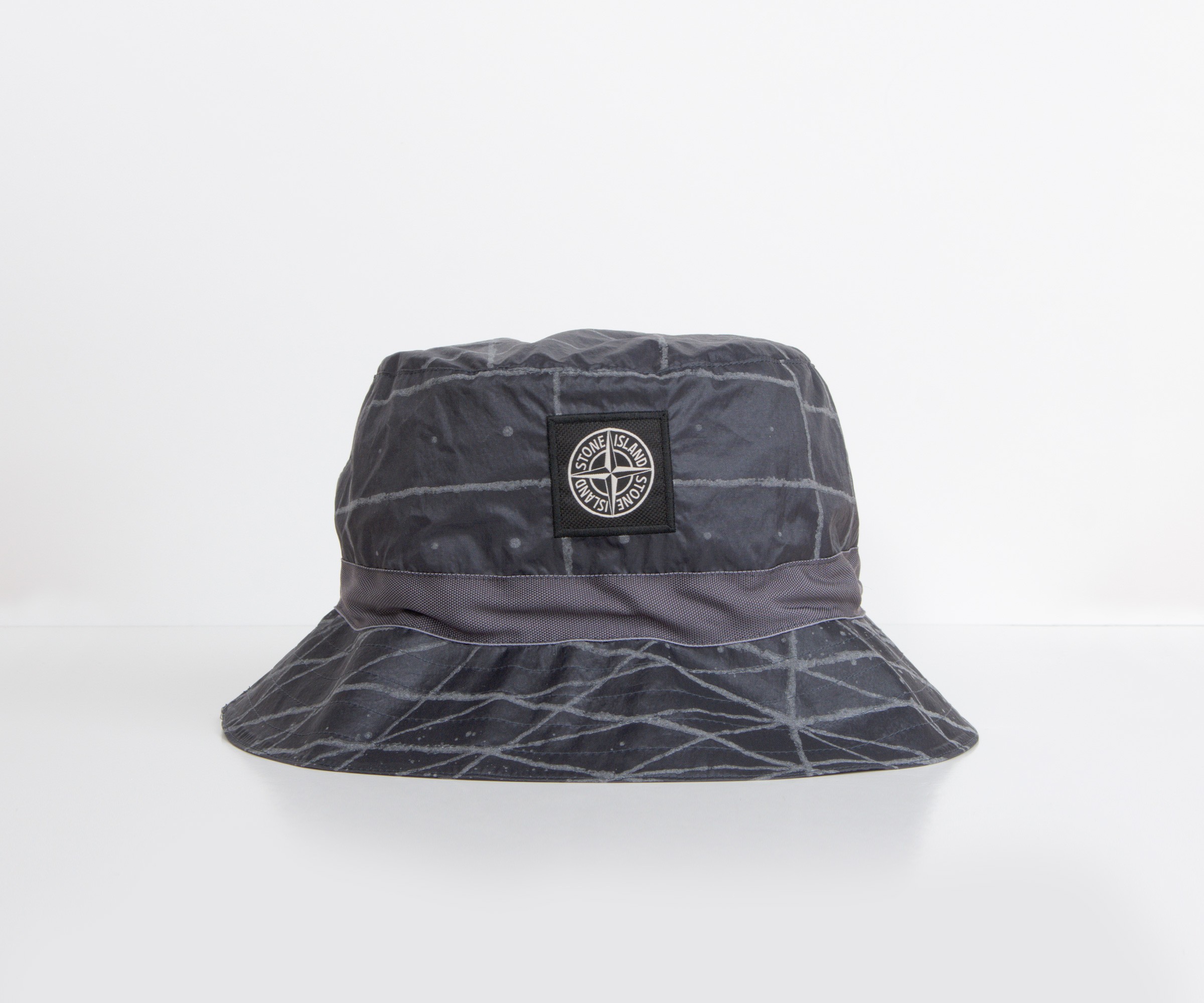 Stone Island 'Reflective' Nylon Packable Bucket Hat Pewter Grey