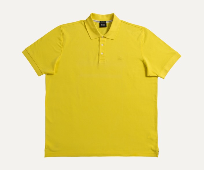 Hugo Boss Ferrara Regular Fit 3 Button Polo Canary Yellow