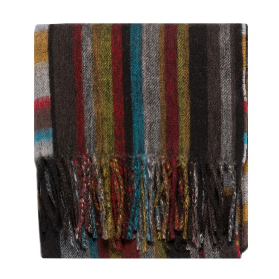 Paul Smith Mixed Signature Stripe Scarf Multi