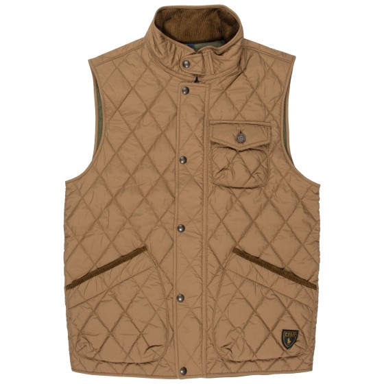 Polo Ralph Lauren Beaton Quilted Utility Gilet Brown