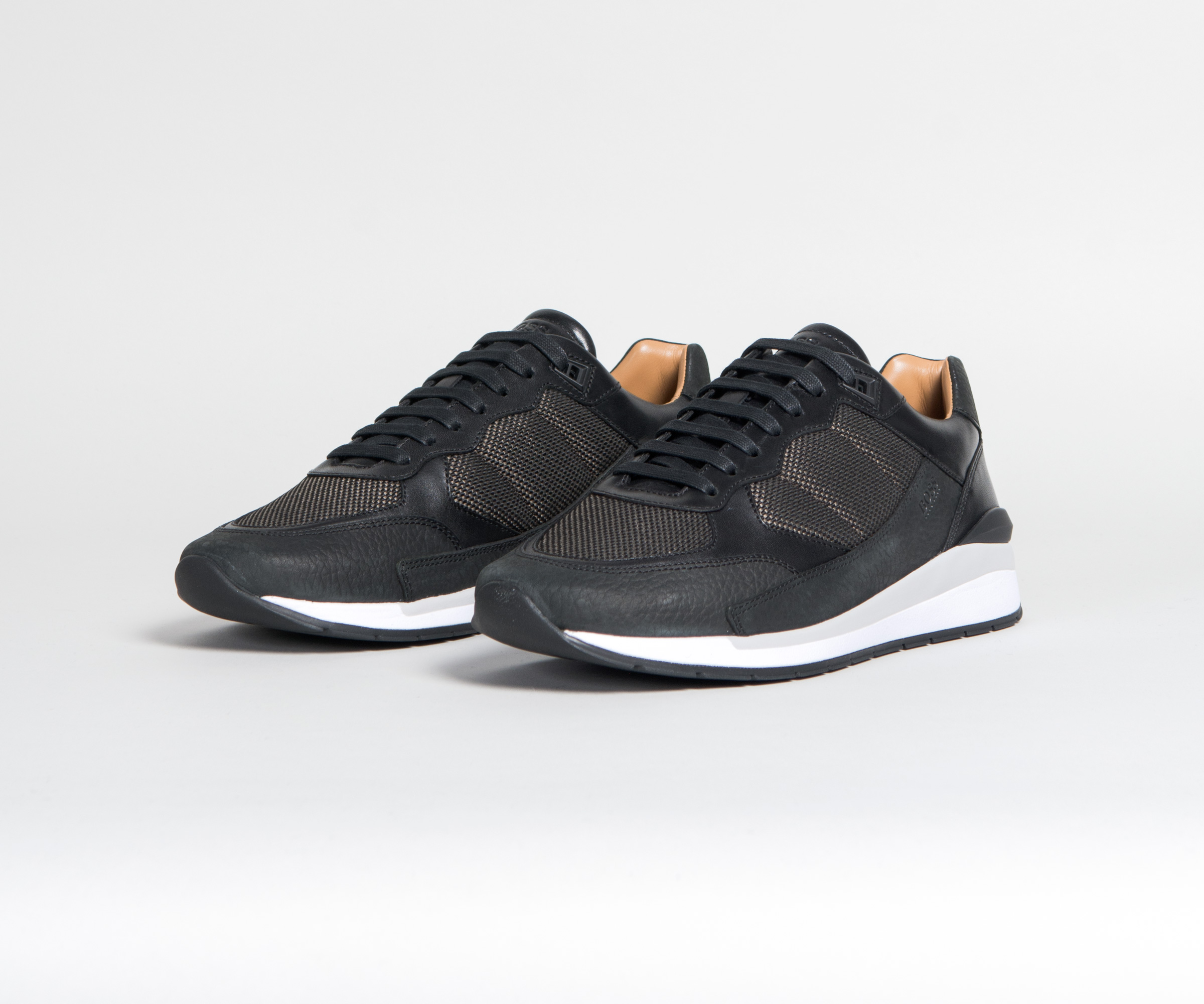 HUGO BOSS 'Element_Runn_namx' Hybrid Running Trainers Black