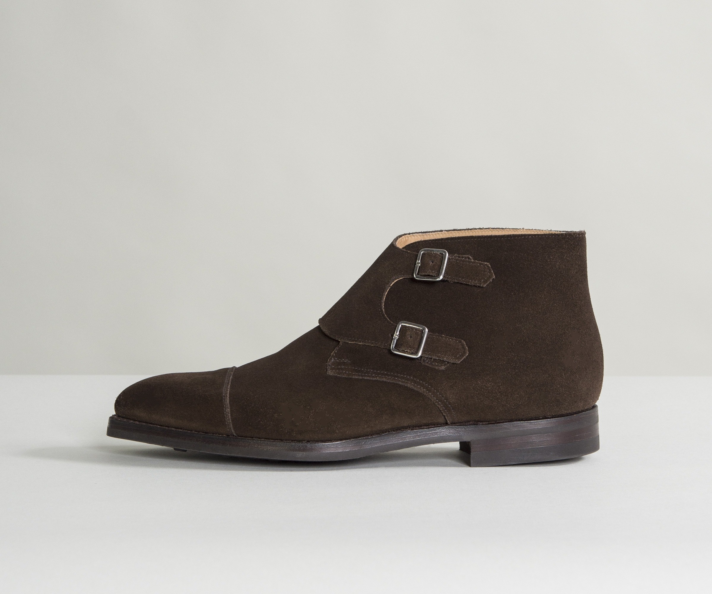 Crockett & Jones 'Camberley' Suede Boots Dark Brown
