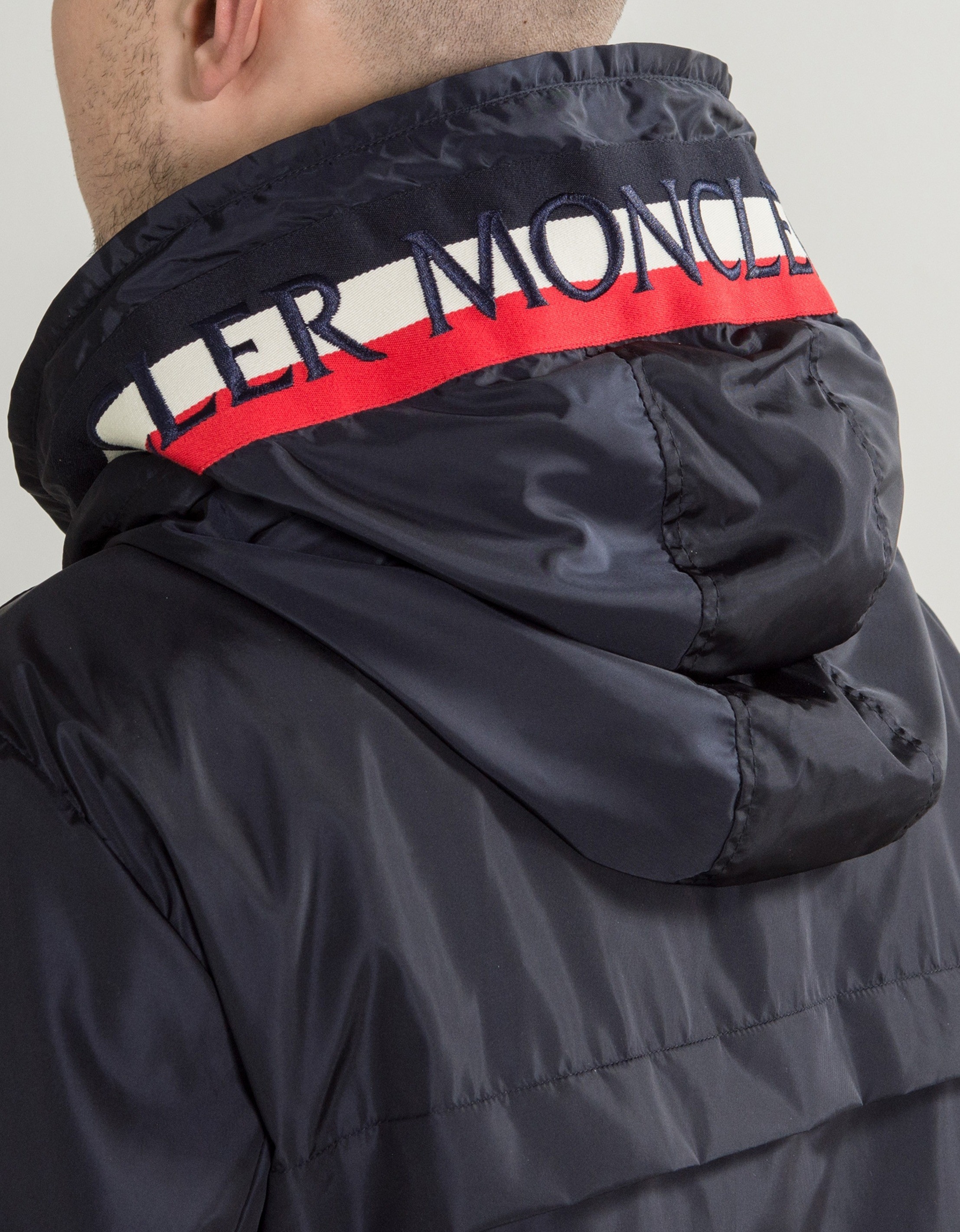 Moncler 'Gradignan' Hooded Nylon Jacket Navy