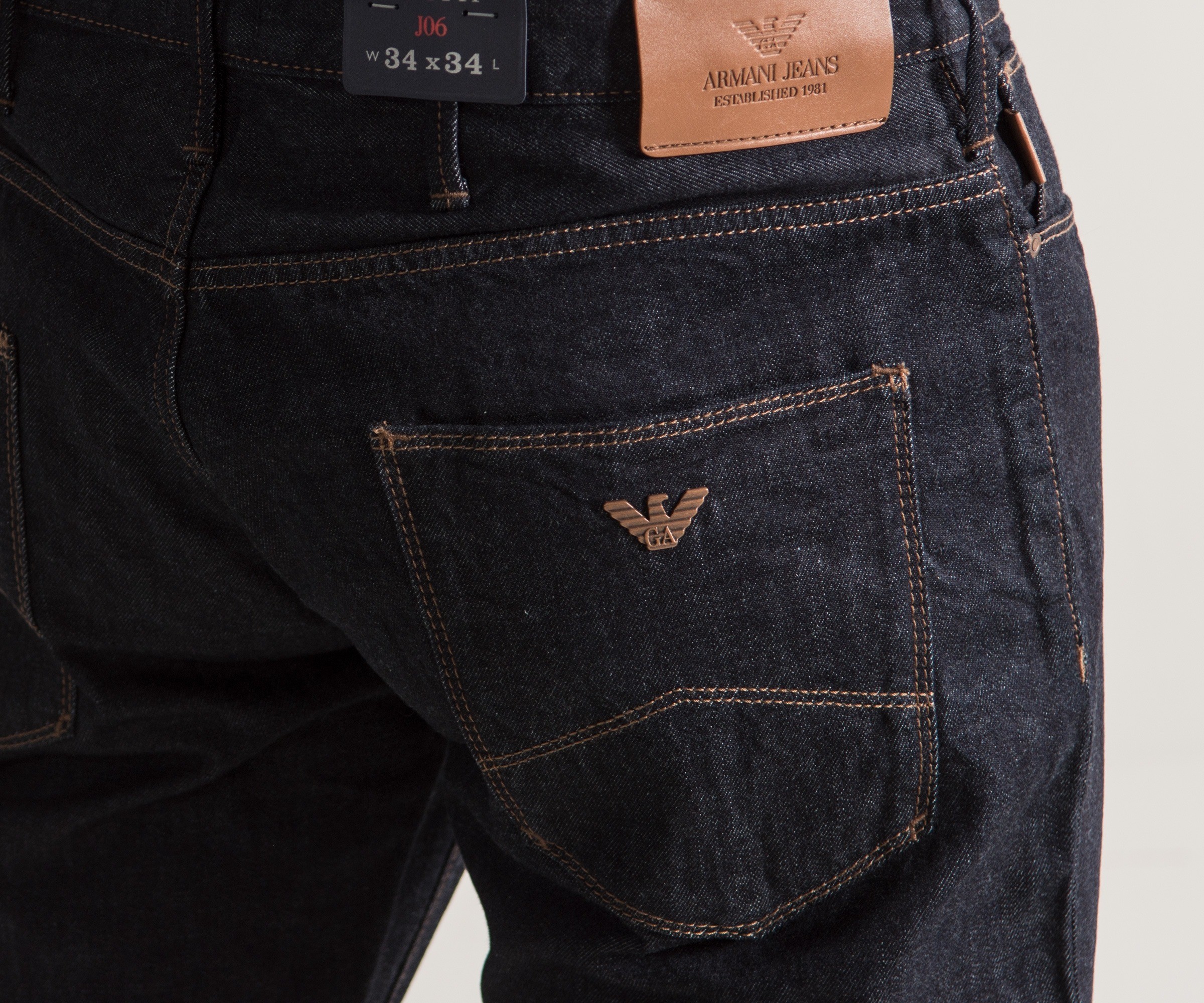 Emporio Armani 'J06' Slim Fit Jeans Raw Denim