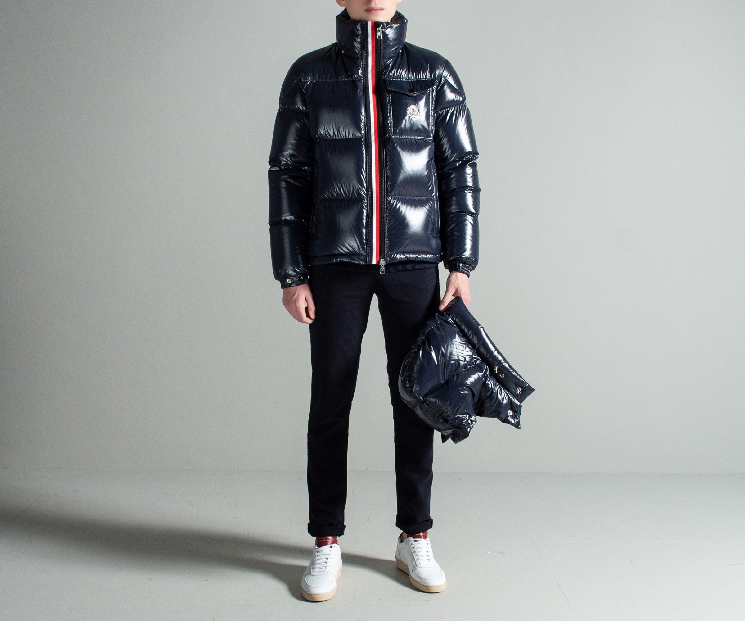 Moncler 'Montbeliard' Down Jacket Navy