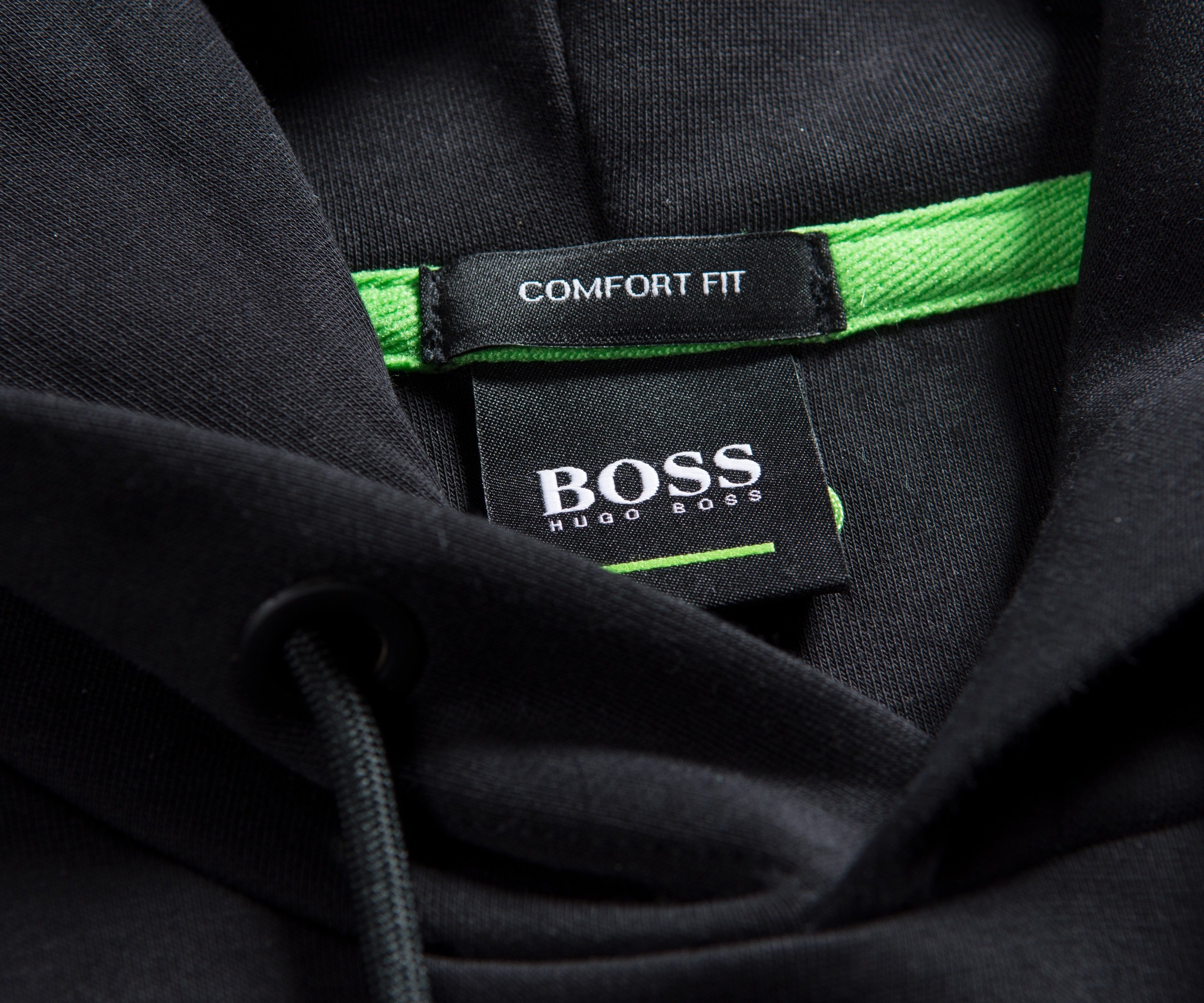 Hugo Boss Green Pullover Hoody Black