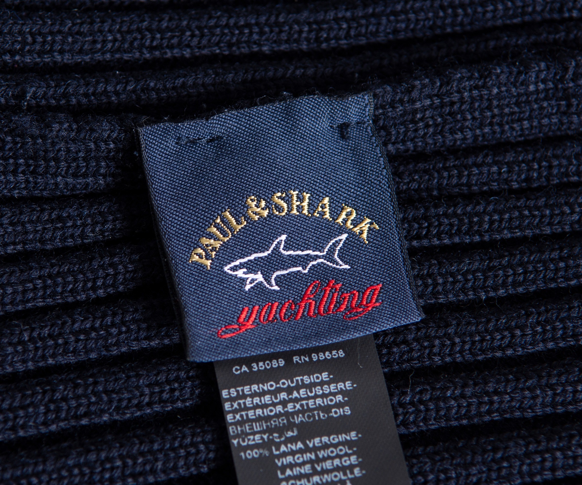 Paul & Shark 'Water Shed' Beanie Navy