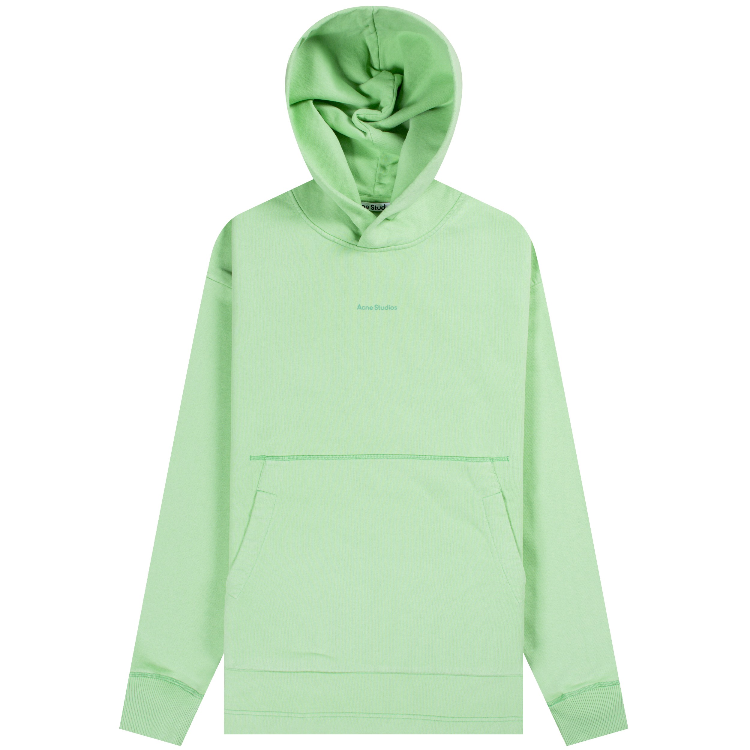 Acne Studios 'Oversized Centre Logo' Hooded Sweatshirt Mint Green