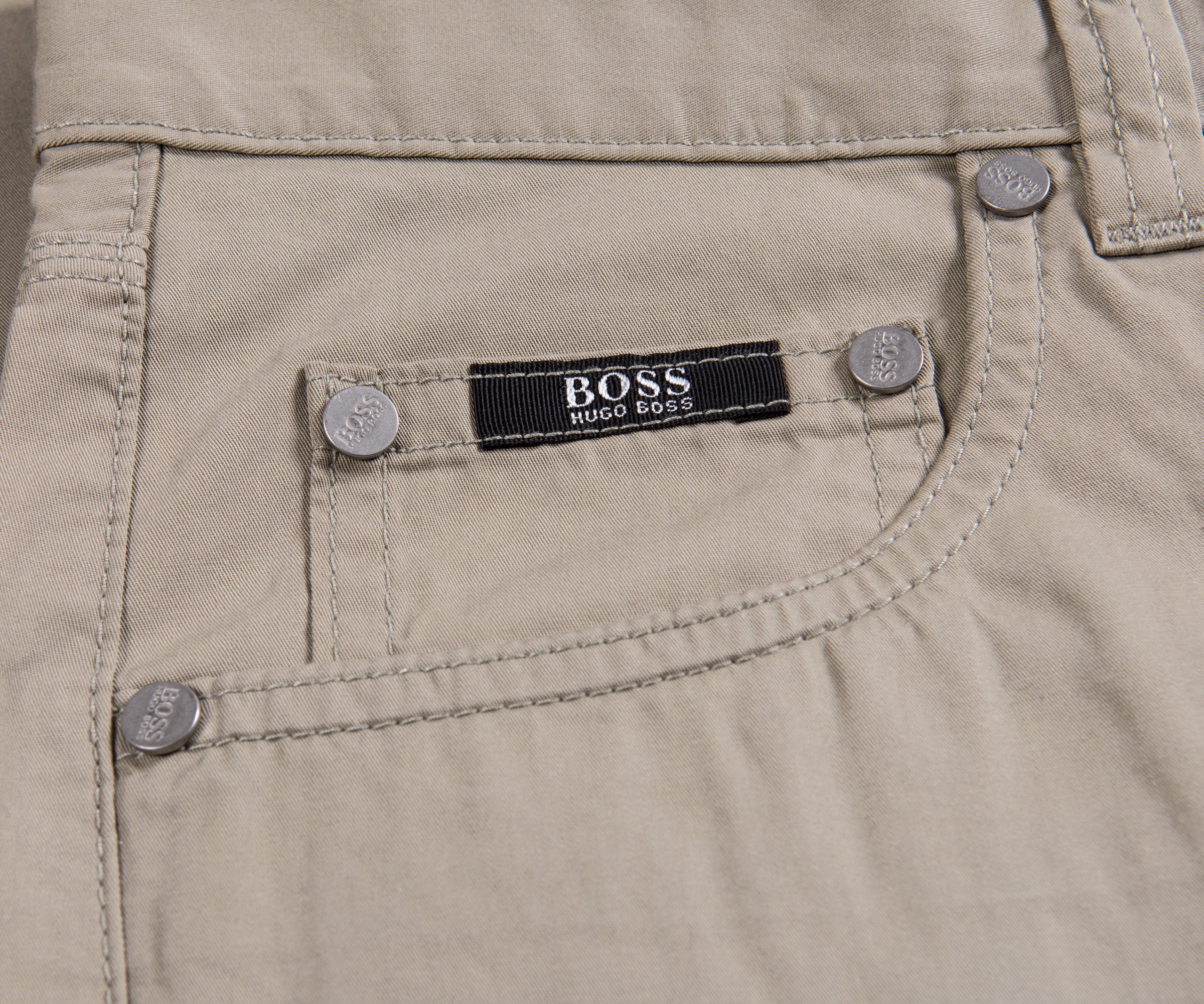 Hugo Boss Alabama Regular Fit 5 Pockets Chino Jeans Stone