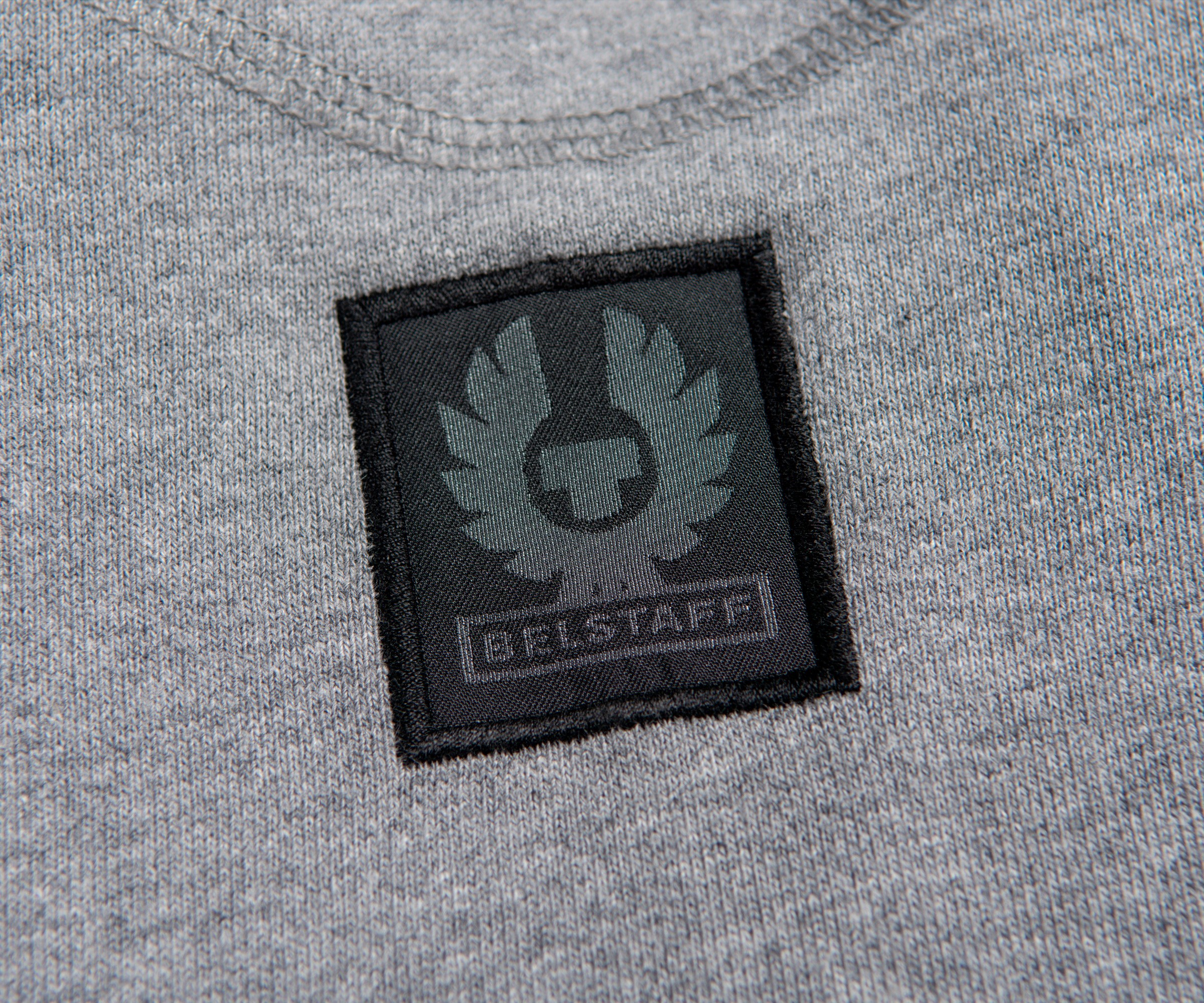 Belstaff Jefferson Arm Box Logo Sweatshirt Dark Grey