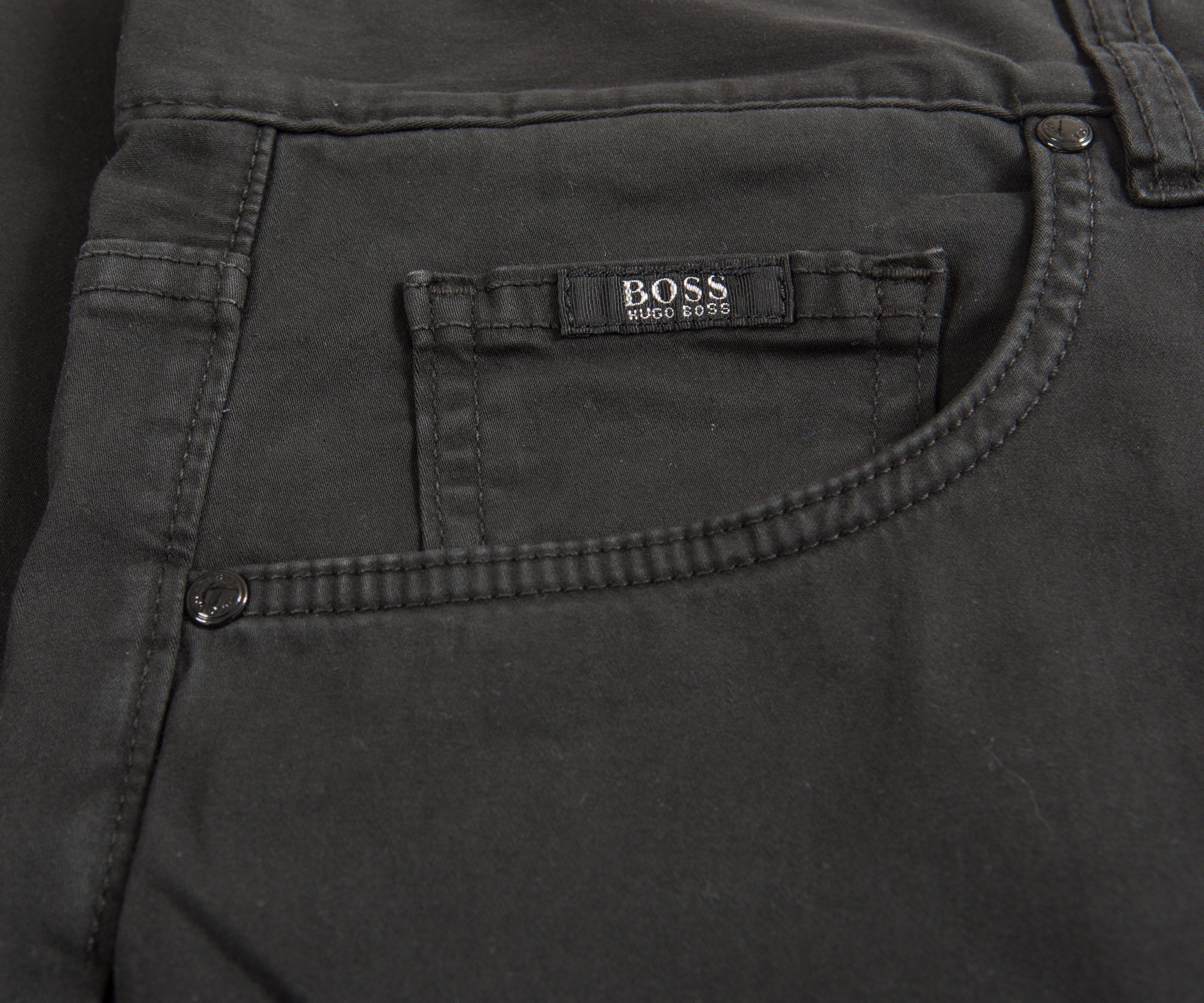 Hugo Boss Kansas-10 Regular Fit Chino Jeans Black
