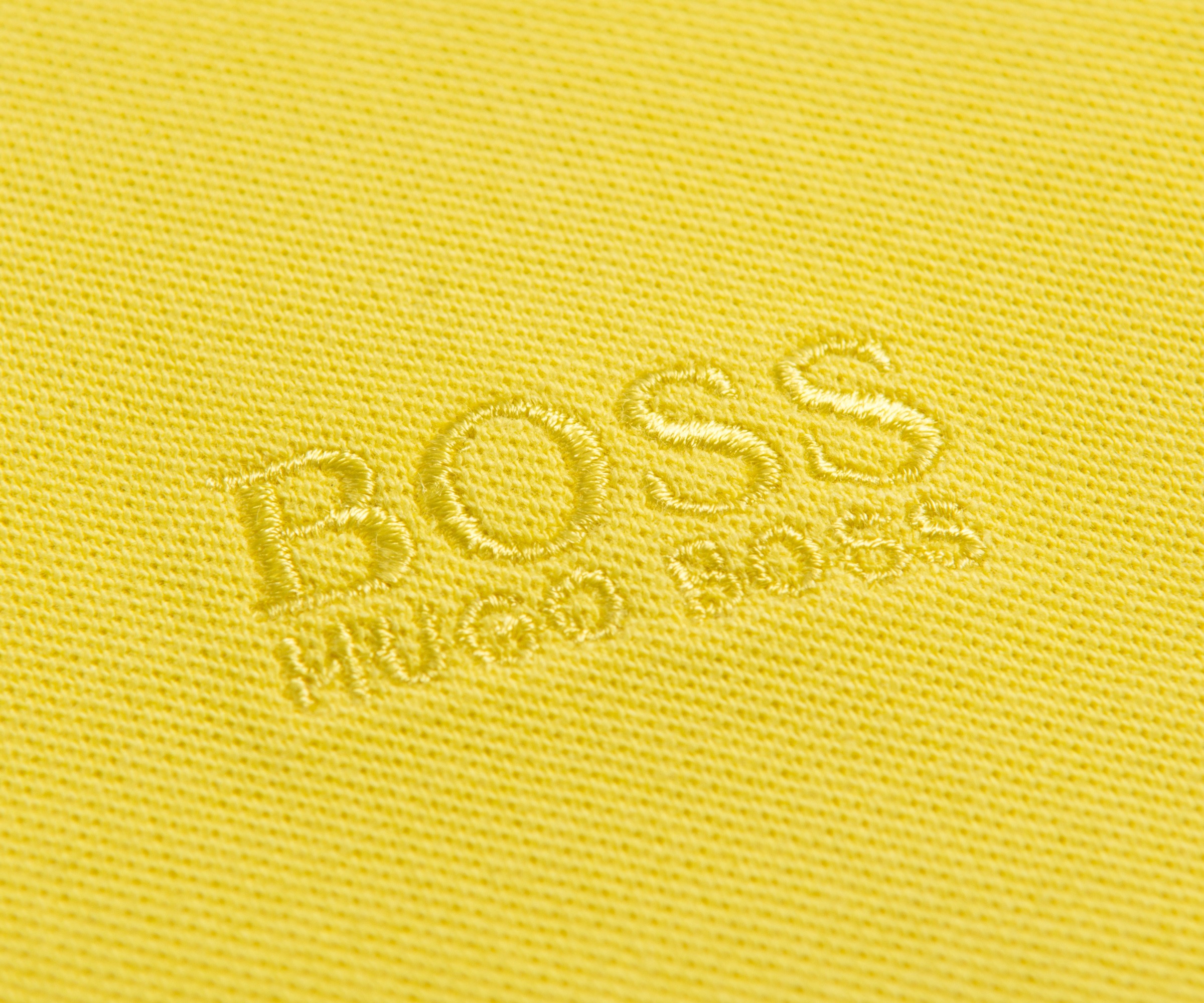 zweer scherm Informeer Hugo Boss 'Ferrara' Regular Fit 3-Button Polo Canary Yellow