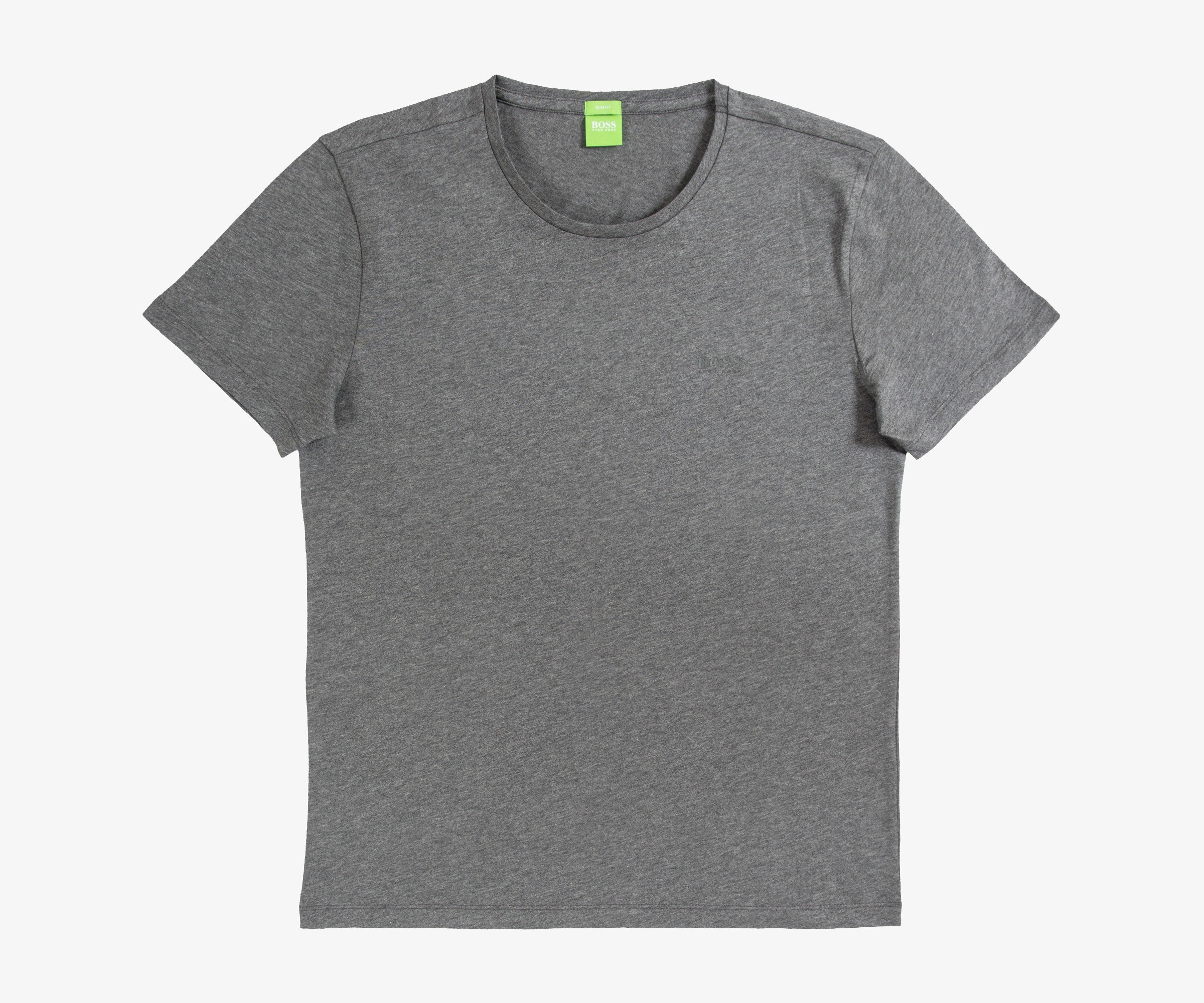 Hugo Boss Green 'C-Lecco' Classic Logo T-Shirt Mid Grey