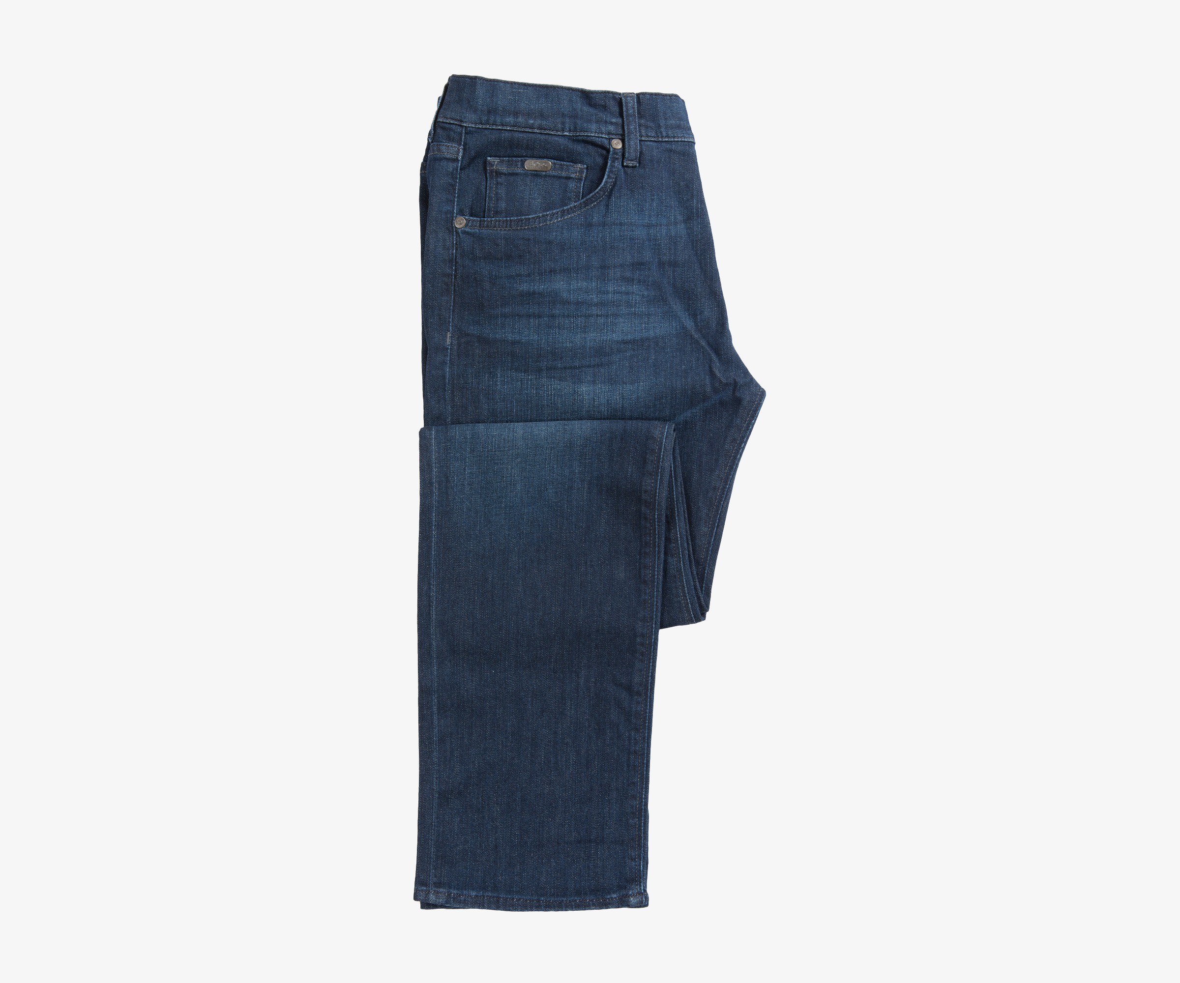 Boss Green 'C-Maine1' Regular Mid Wash Stretch Jeans Blue