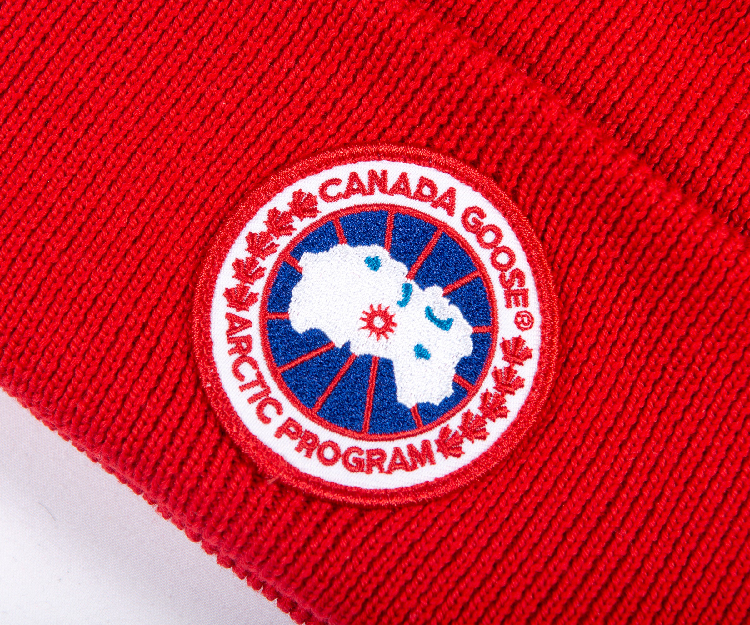 Canada Goose 'Arctic Disk' Toque Wool Beanie Red