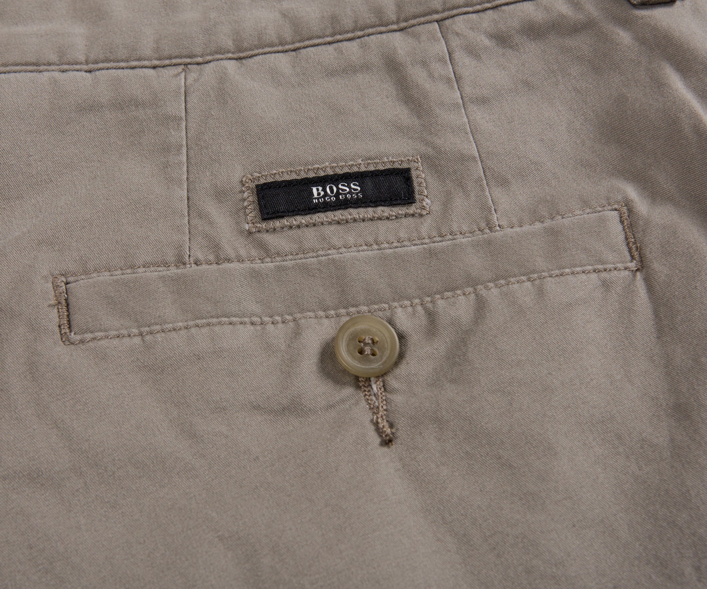 Hugo Boss Chuck-W Easy Fit Cotton Chinos Stone