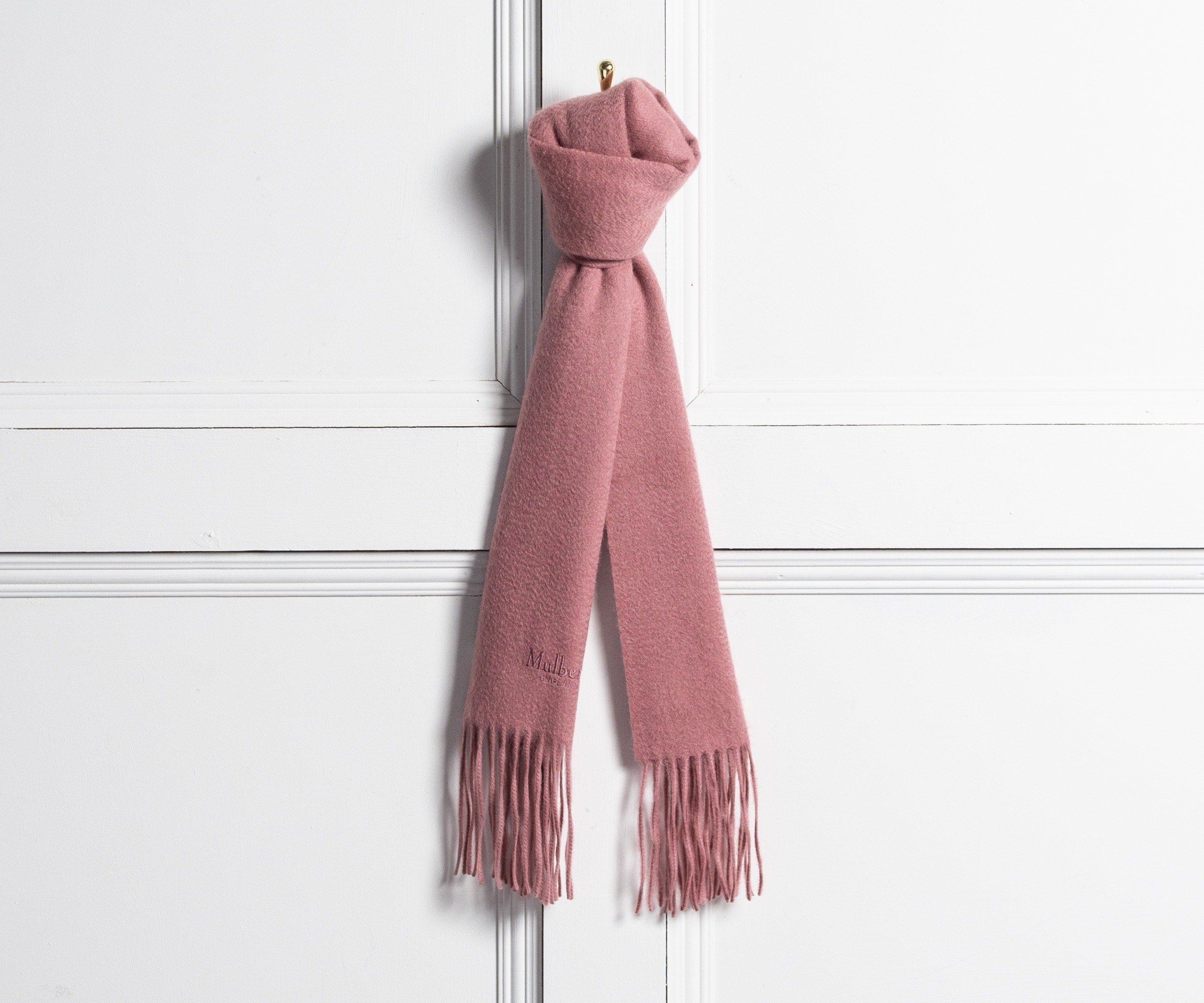 Mulberry Classic Cashmere Scarf Antique Pink