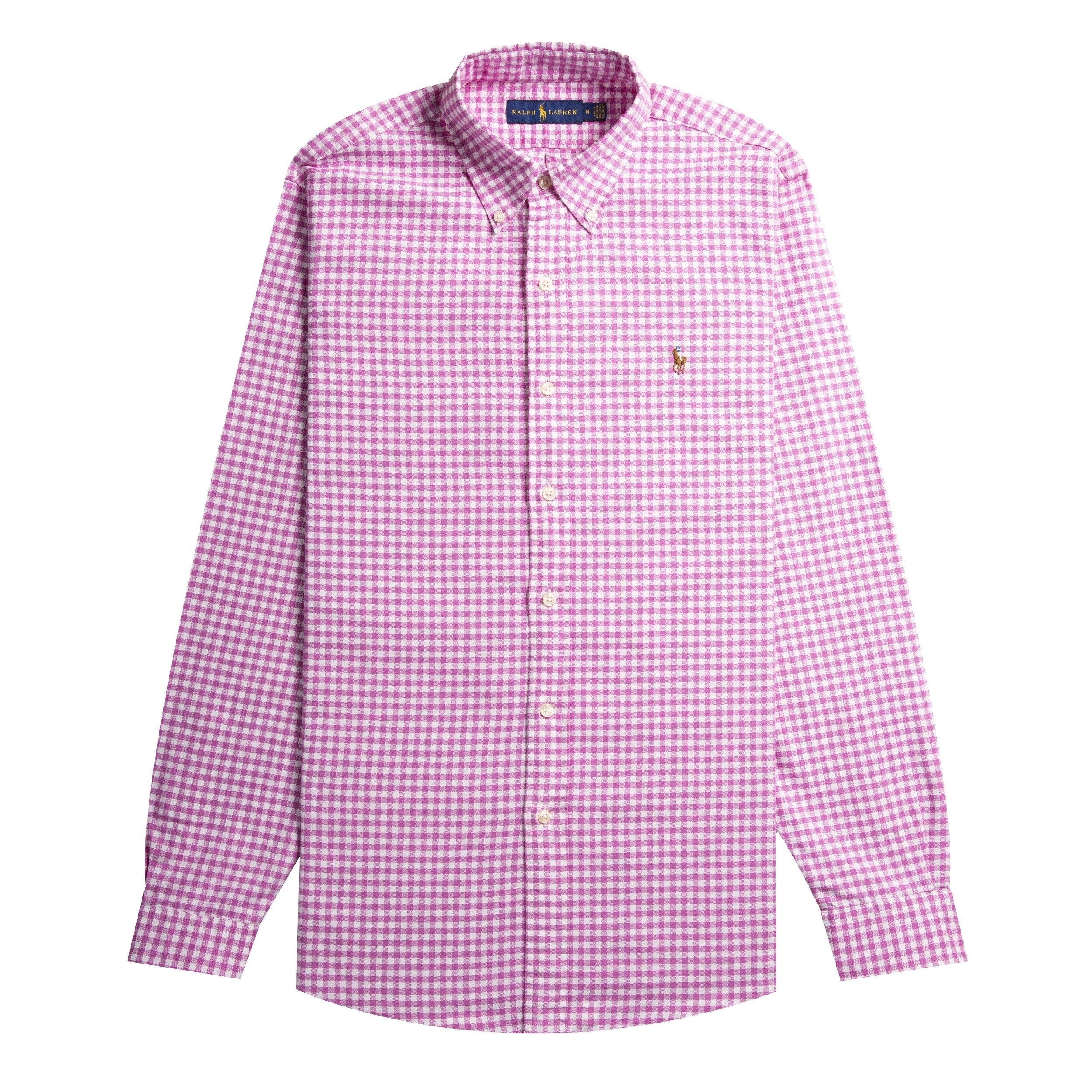 Polo Ralph Lauren Classic Fit Gingham Shirt Pink & White