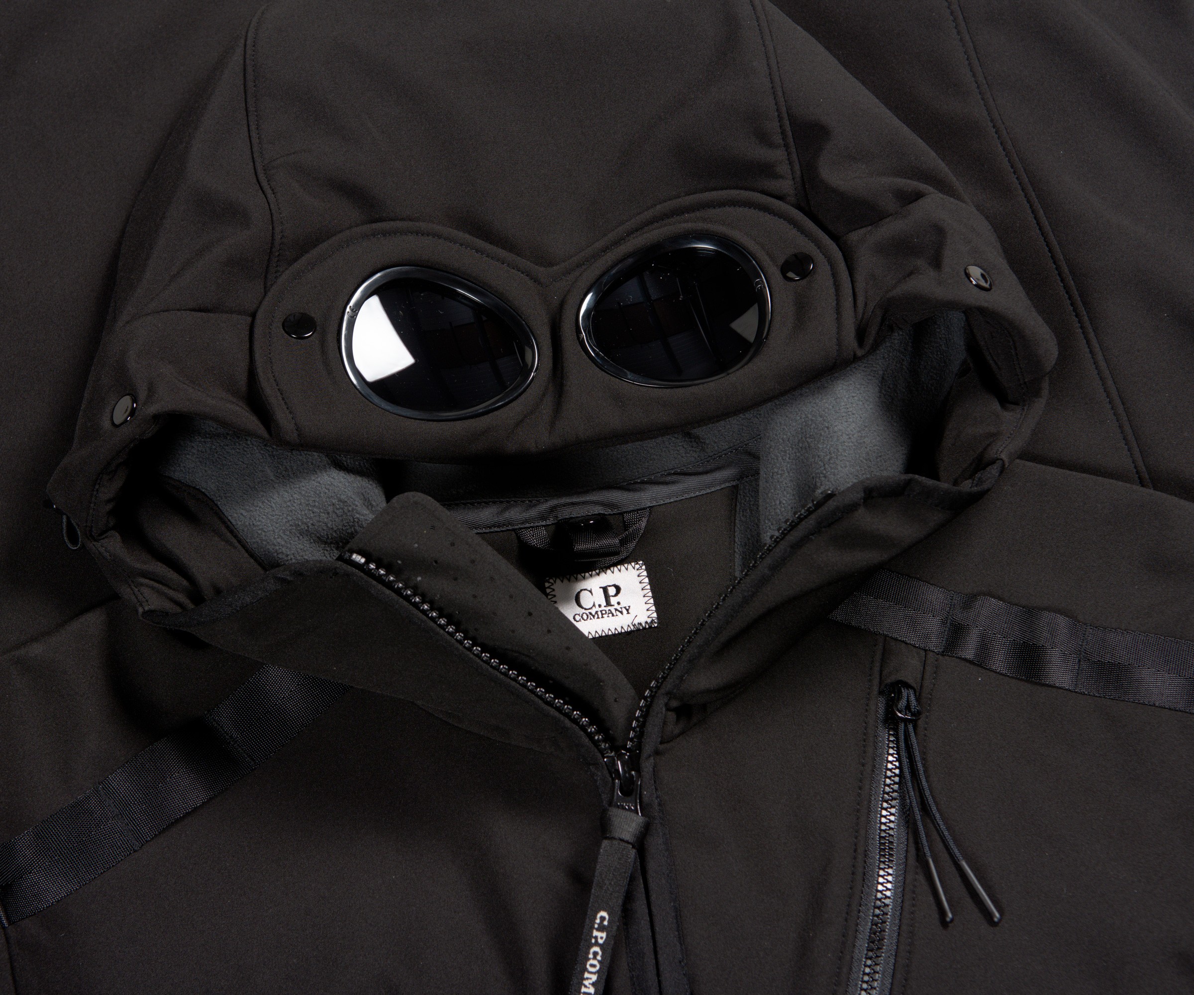 CP Company C.P Shell Multi Pocket Goggle Jacket Black