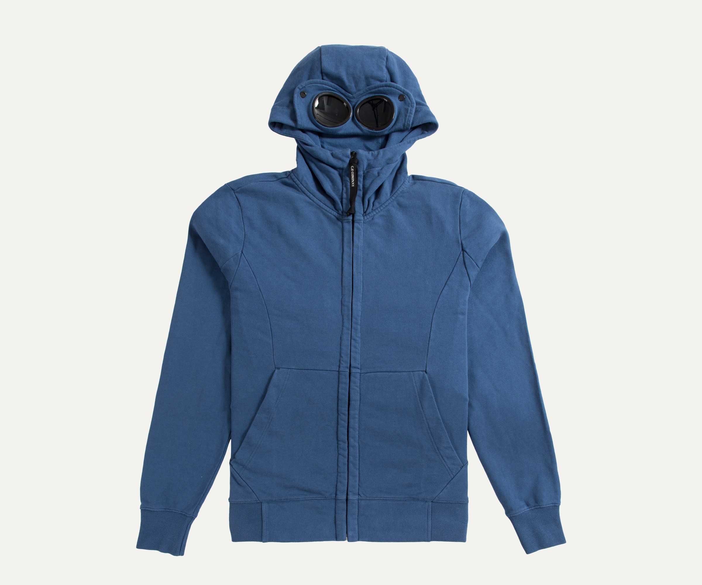 CP Company C.P. Company Google Hooded Sweatshirt Open Blue