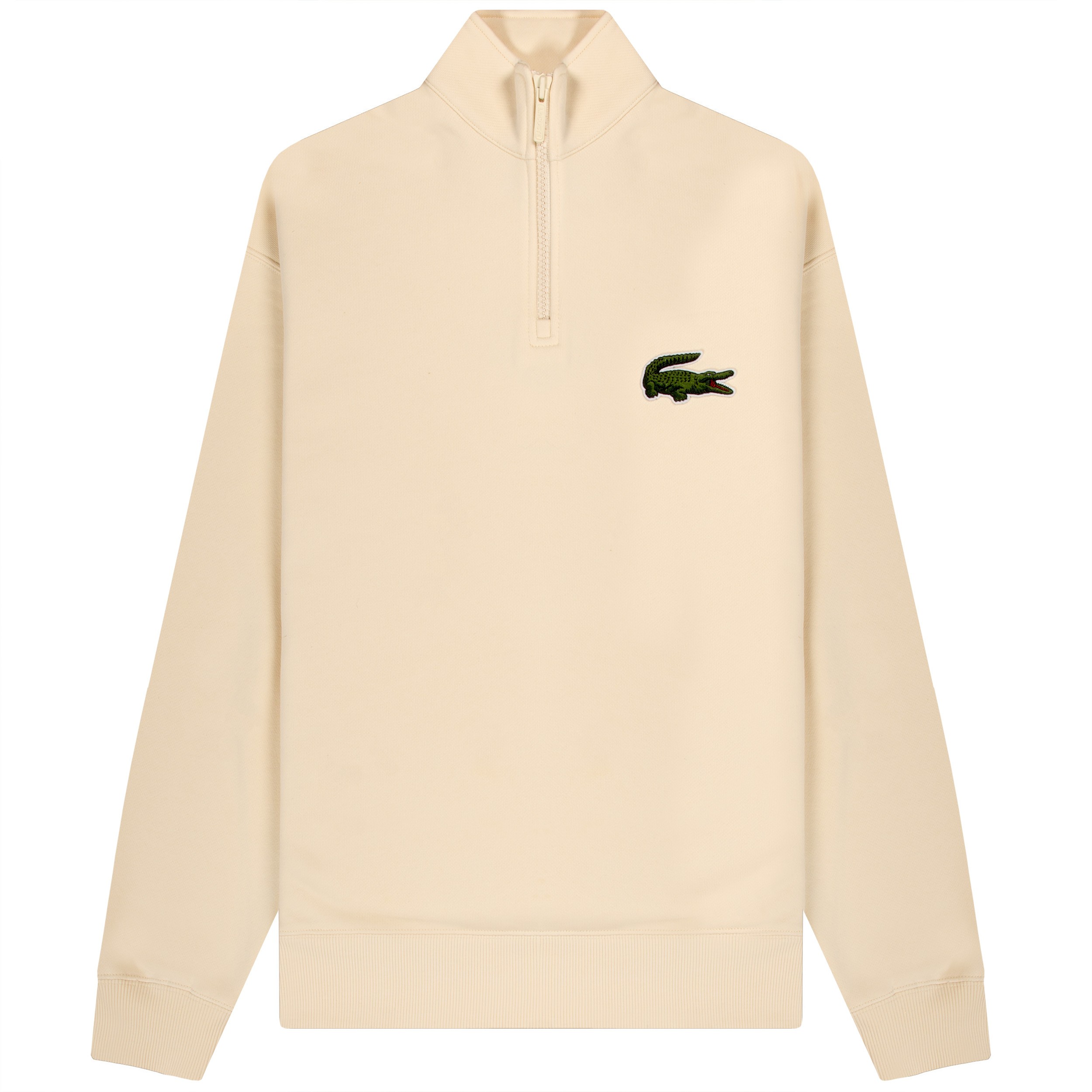Lacoste Large Croc Logo Loose Fit 1/4 Zip Sweatshirt Lapland