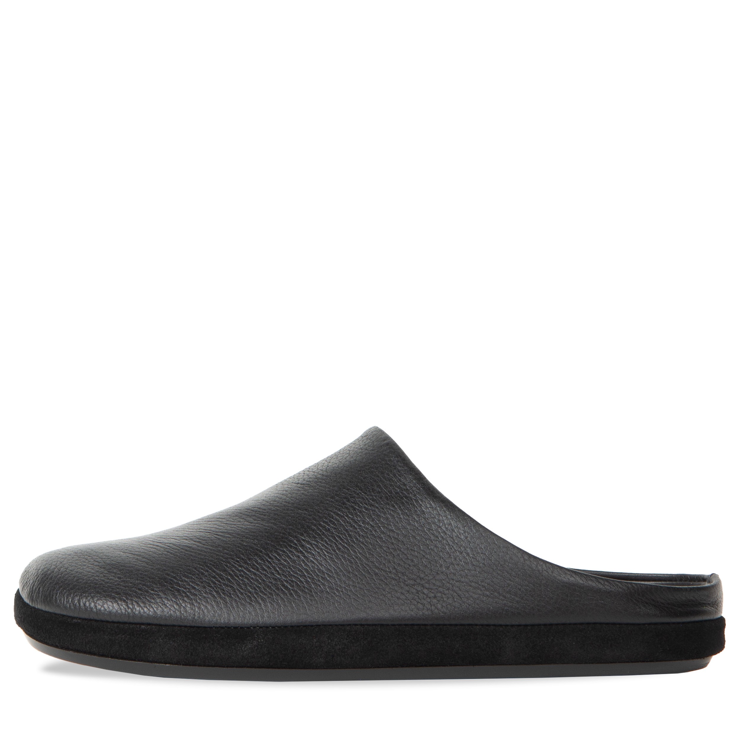 Paul Smith Noah Grained Leather Slippers Black