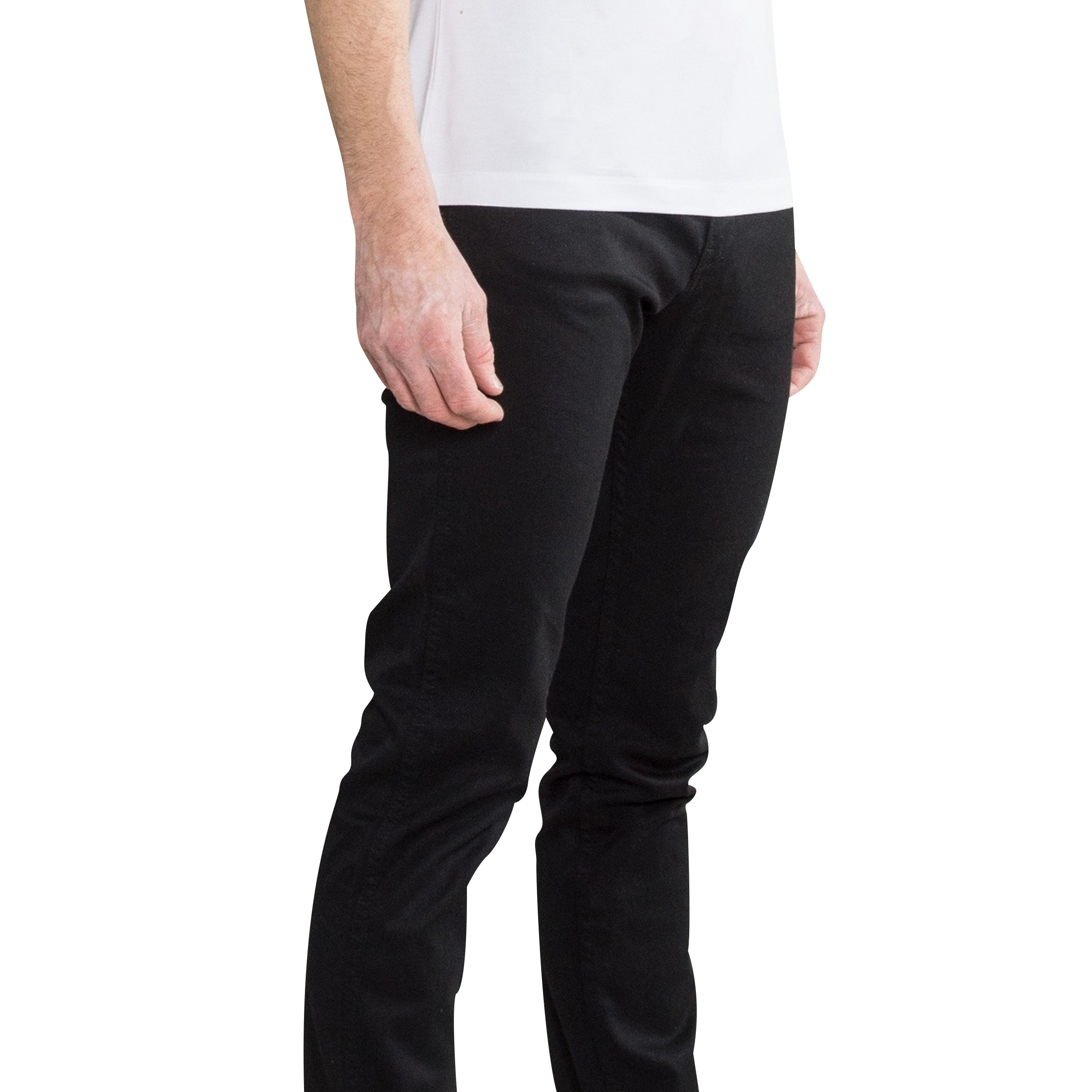 Hugo Boss 'Delaware3' Slim Fit Solid Wash Stretch Jeans Jet Black