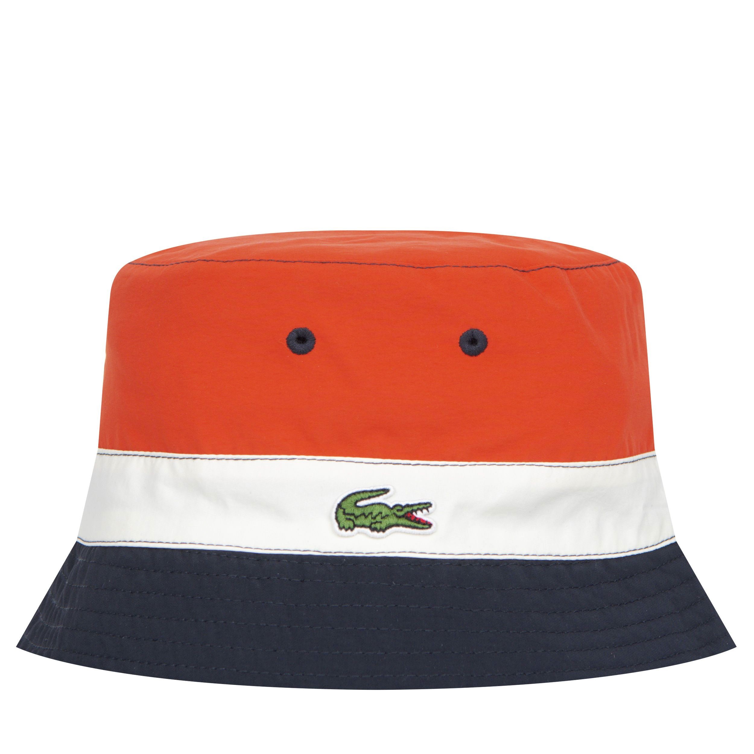 Lacoste 'Reversible' Bucket Hat Red / Navy