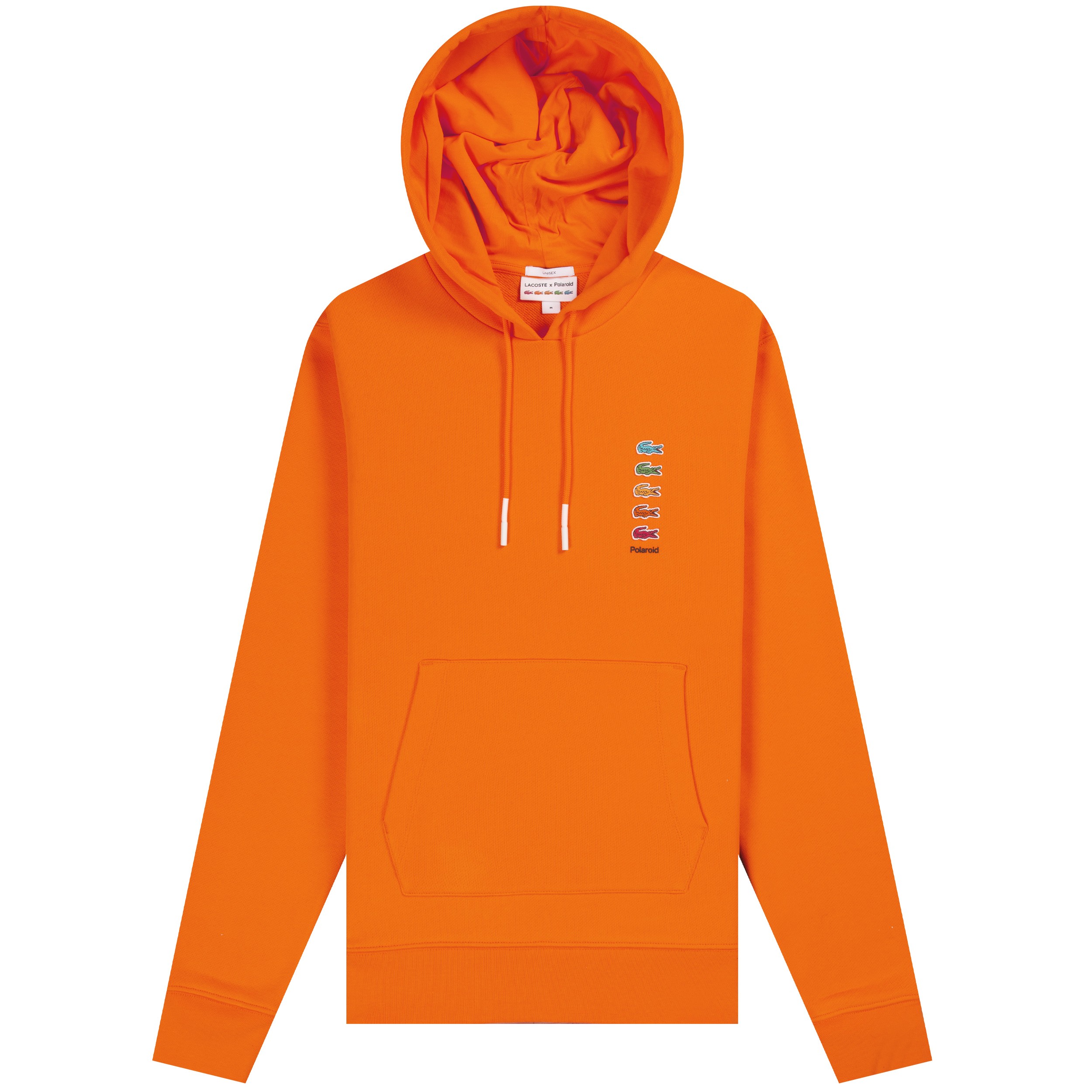 Lacoste X Polaroid 'Popover Hooded' Sweatshirt Orange