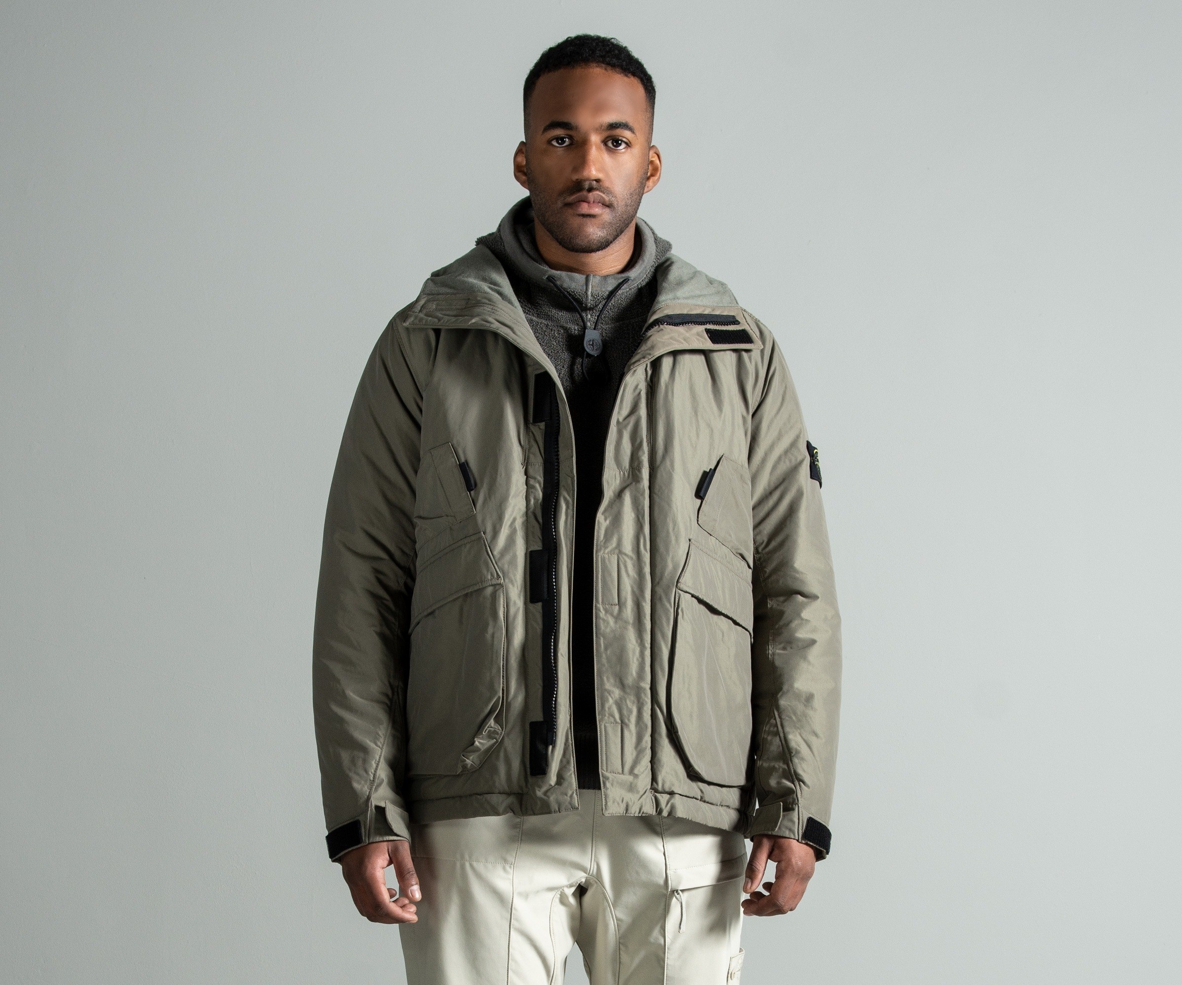 Stone Island Micro Reps Jacket With PrimaLoft® Insulation Olive