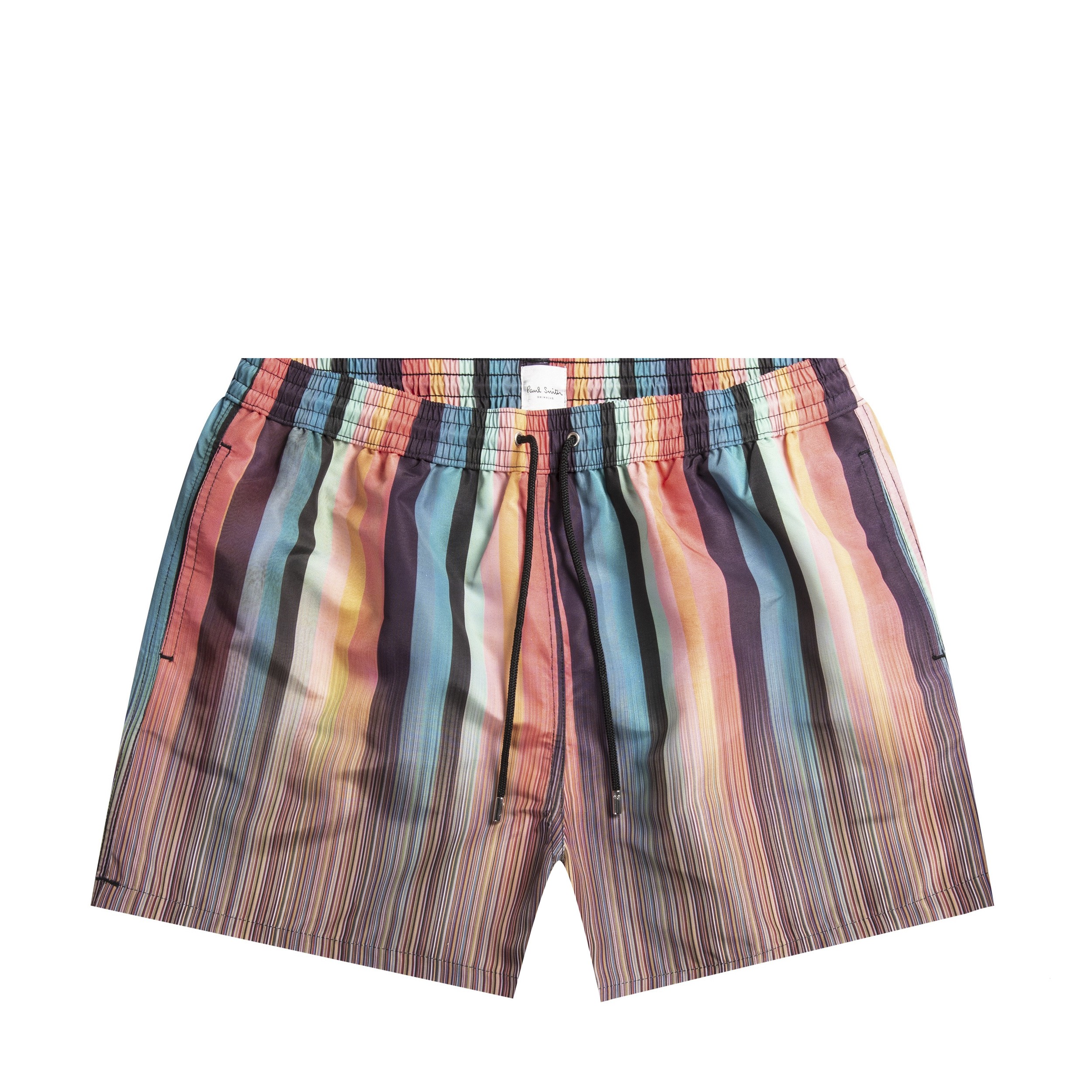Paul Smith Mixed-Stripe Print Swim Shorts Multi