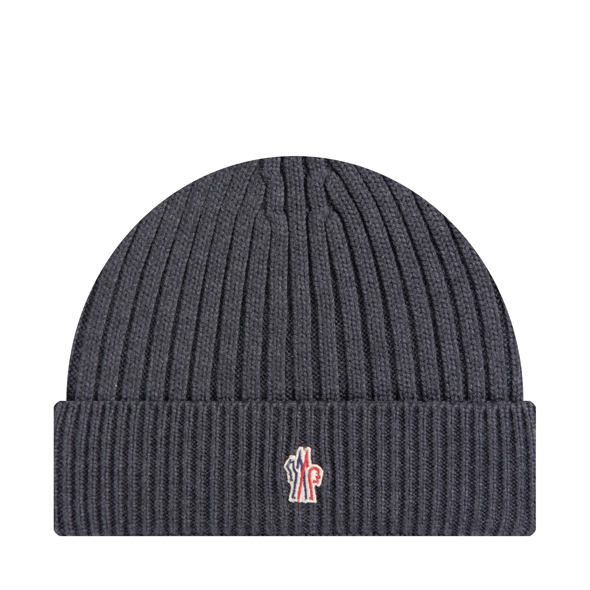 Moncler Grenoble 'Ribbed Wool' Beanie Hat Grey