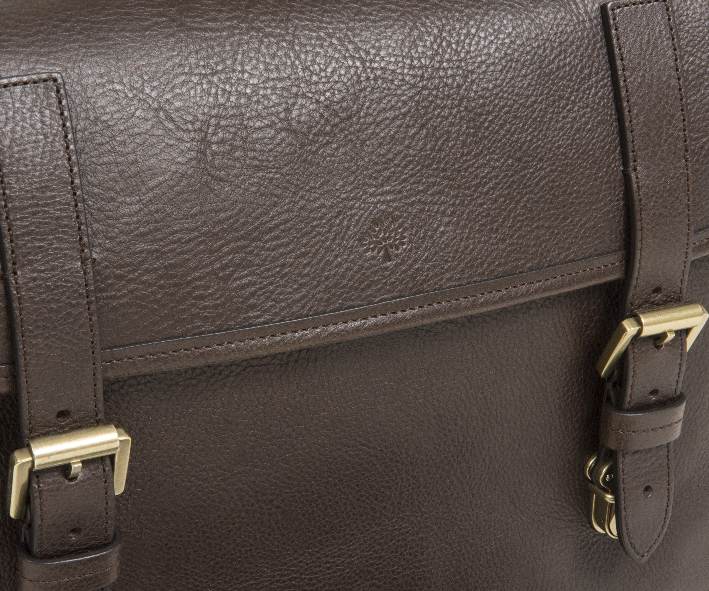 Mulberry Elkington Leather Briefcase Chocolate