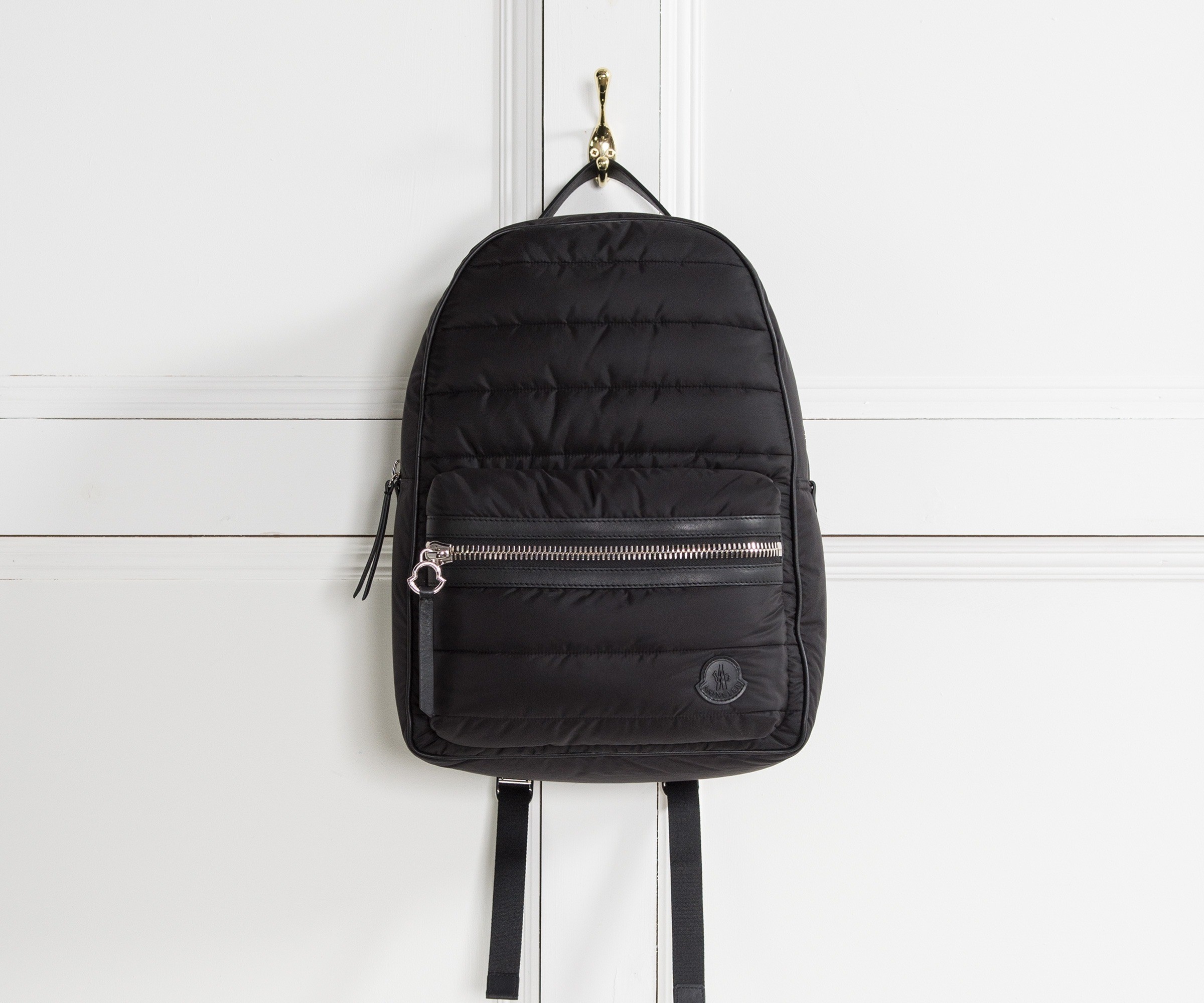 Moncler 'New George' Quilted Backpack Black