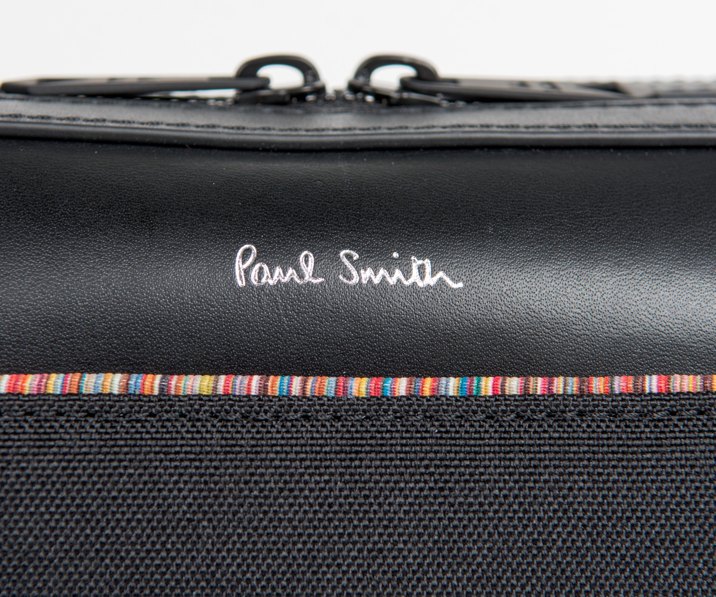 Paul Smith Canvas Wash Bag Signature Stripe Black