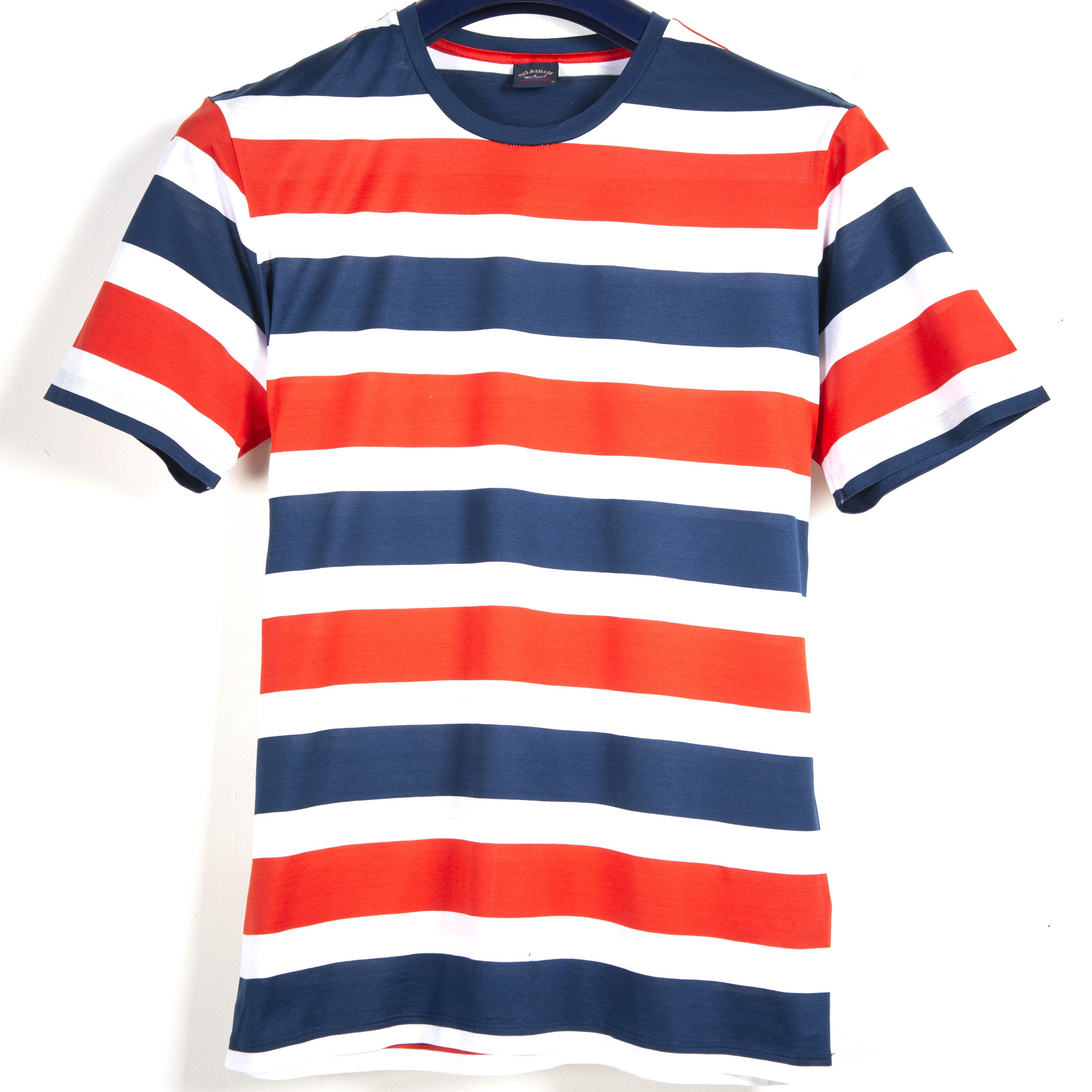 Paul & Shark 'Small logo' Striped T-shirt Red Whit Blue