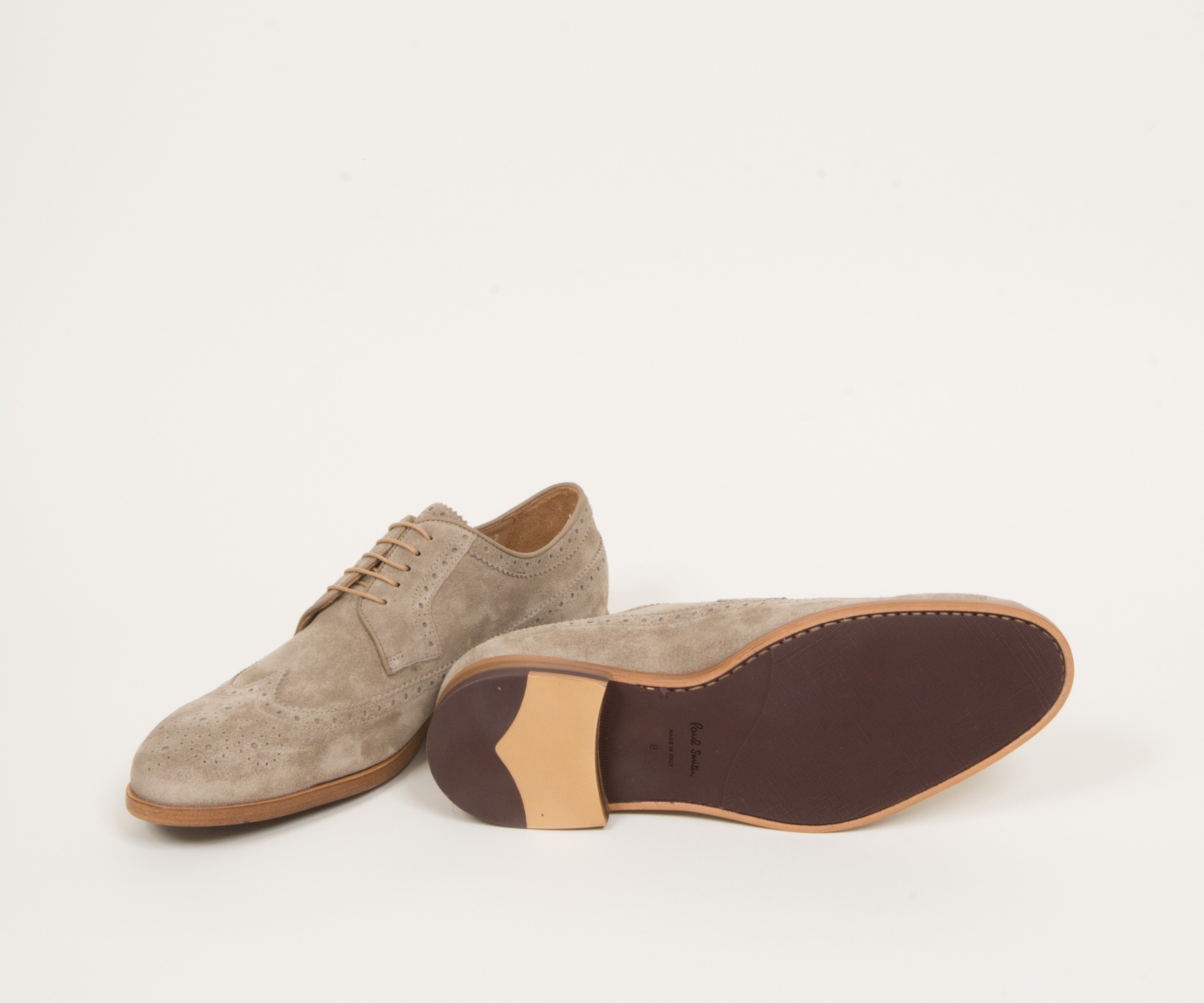 Paul Smith Shoes 'Talbot' Suede Brogue Beige