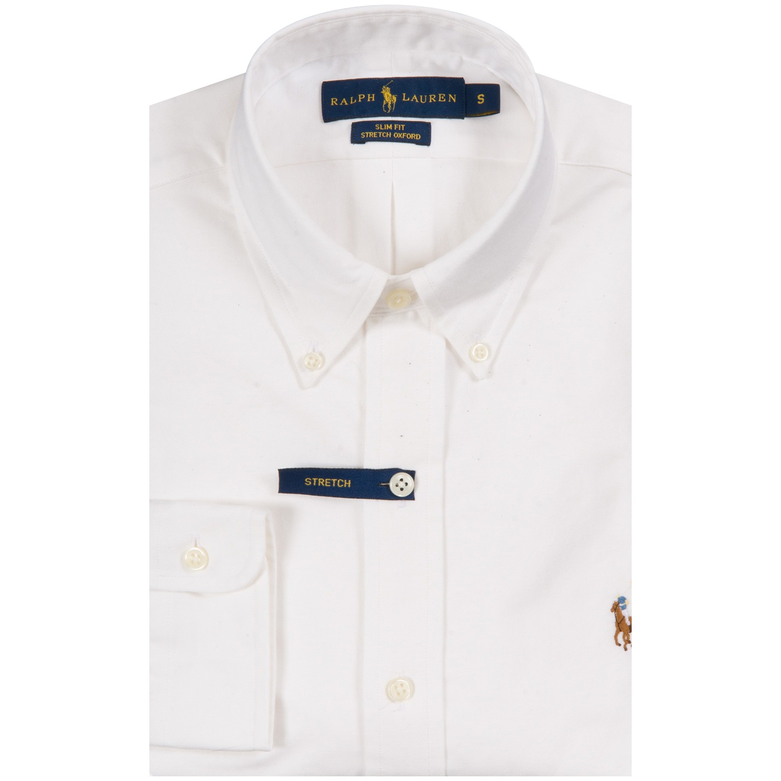 Polo Ralph Lauren Slim Fit Stretch Oxford Shirt White