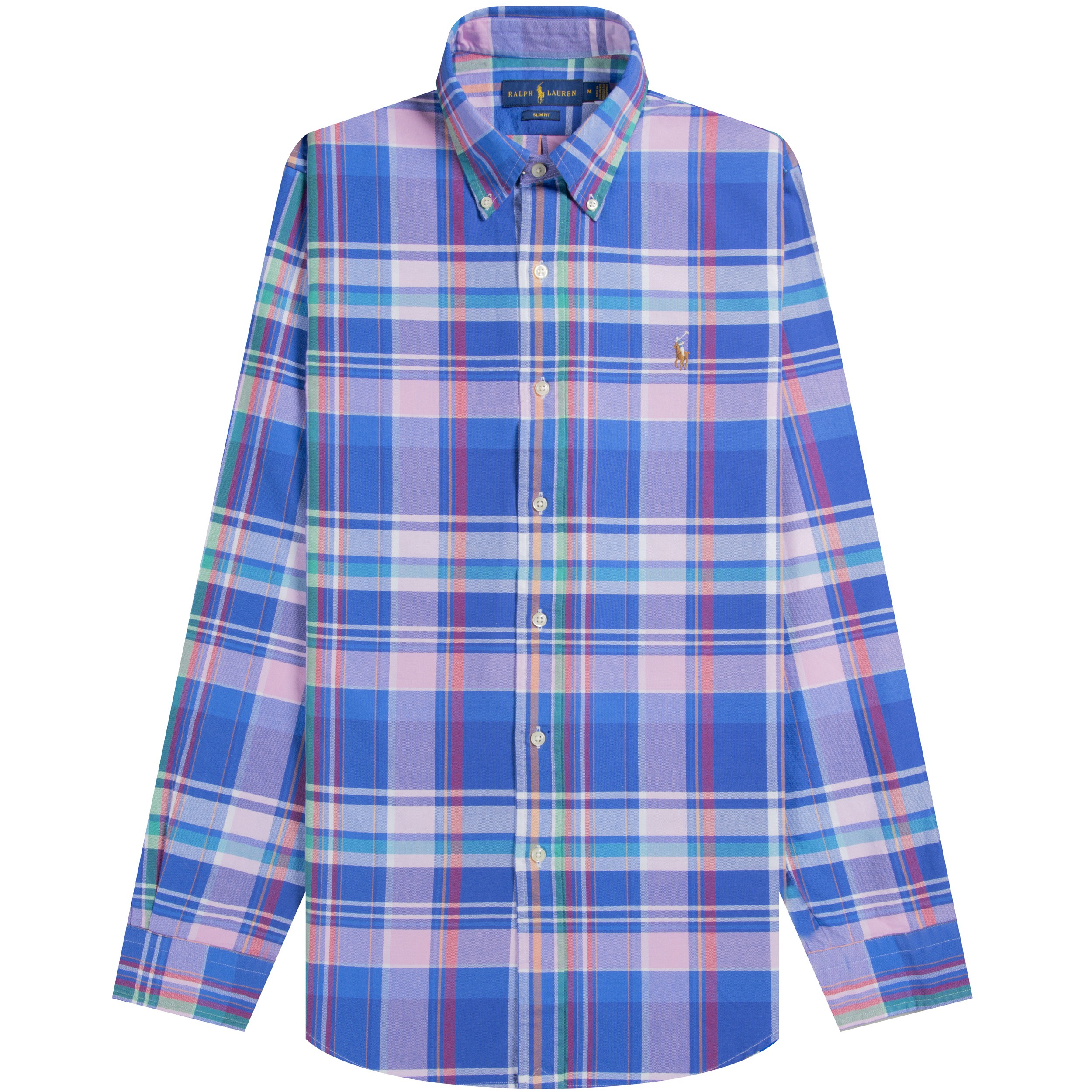Polo Ralph Lauren Ralph Lauren 'Oxford' Check Shirt Slim Fit Pink/Blue